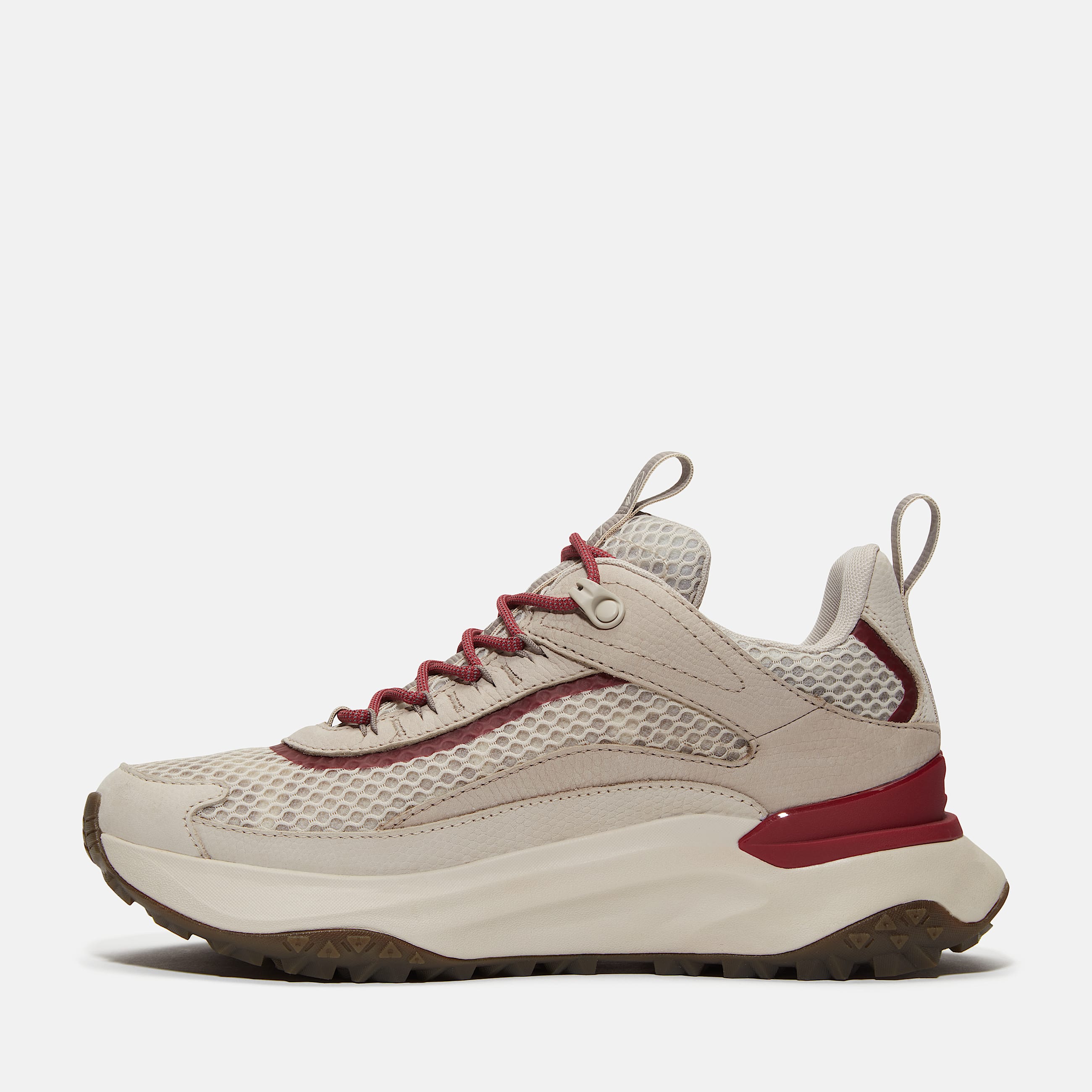 Womens Year of the Snake Motion Access Waterproof Sneaker TBL Light Taupe MeshDark Red ALT6