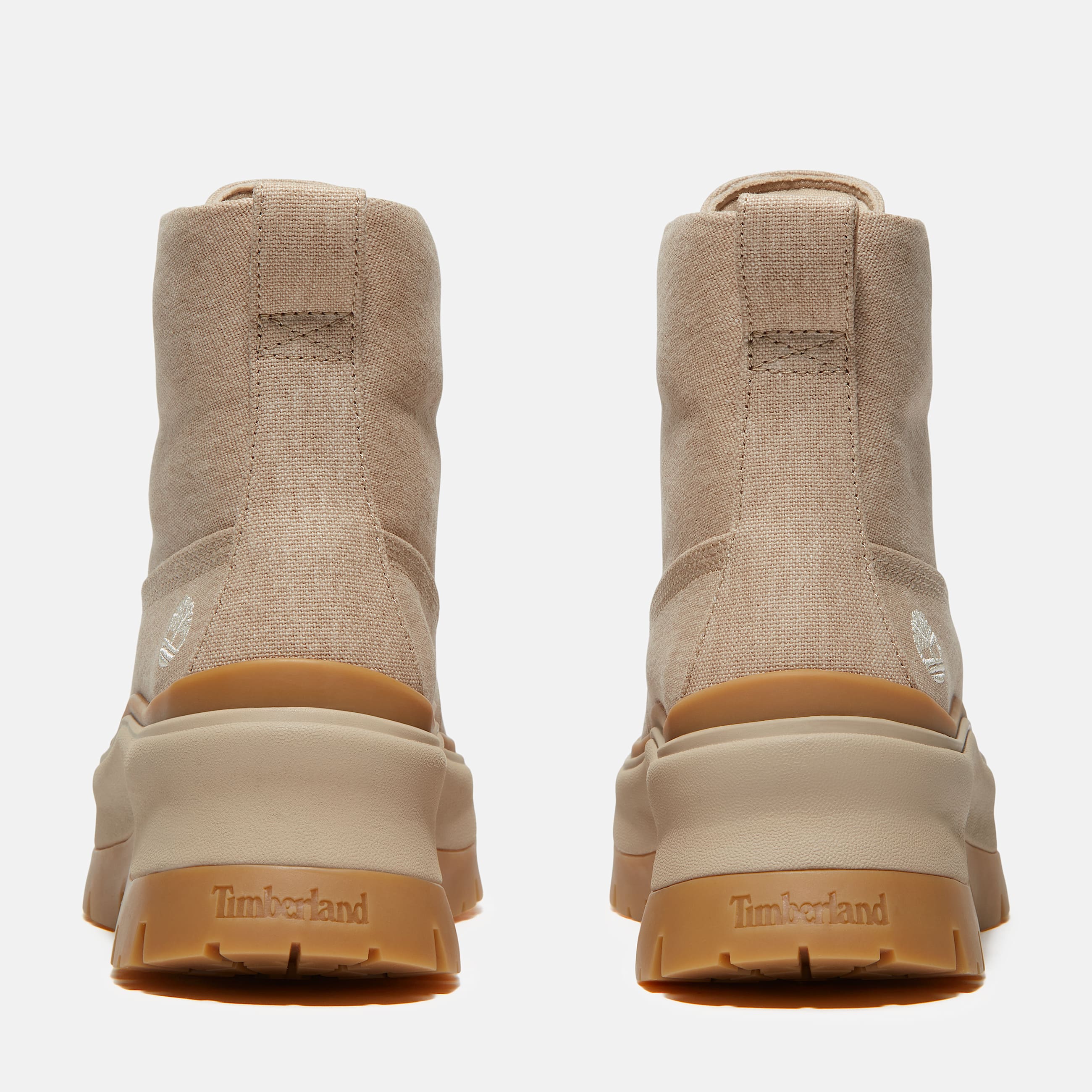 Womens Roxie Lane Mid LaceUp Boot TBL Light Beige Canvas ALT5