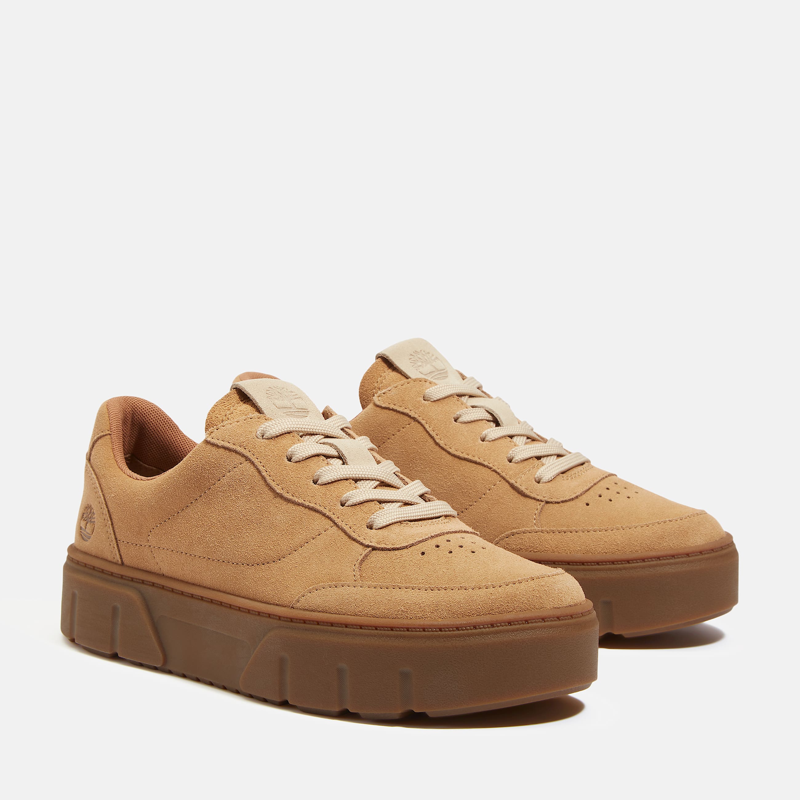 Women's Laurel Court Suede Accent Lace-Up Sneaker