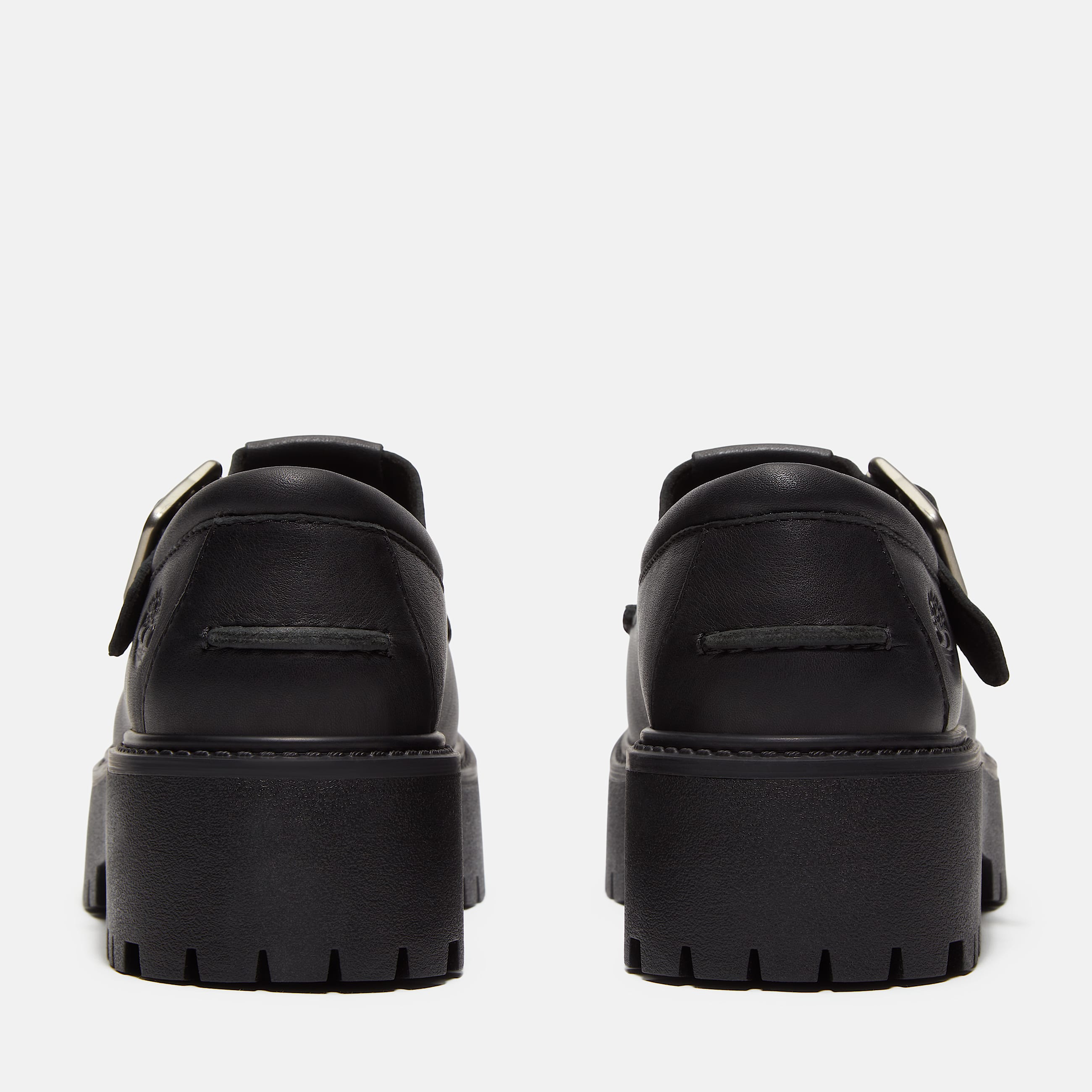 Womens Stone Street Platform Buckle Shoe TBL Black FullGrain ALT5