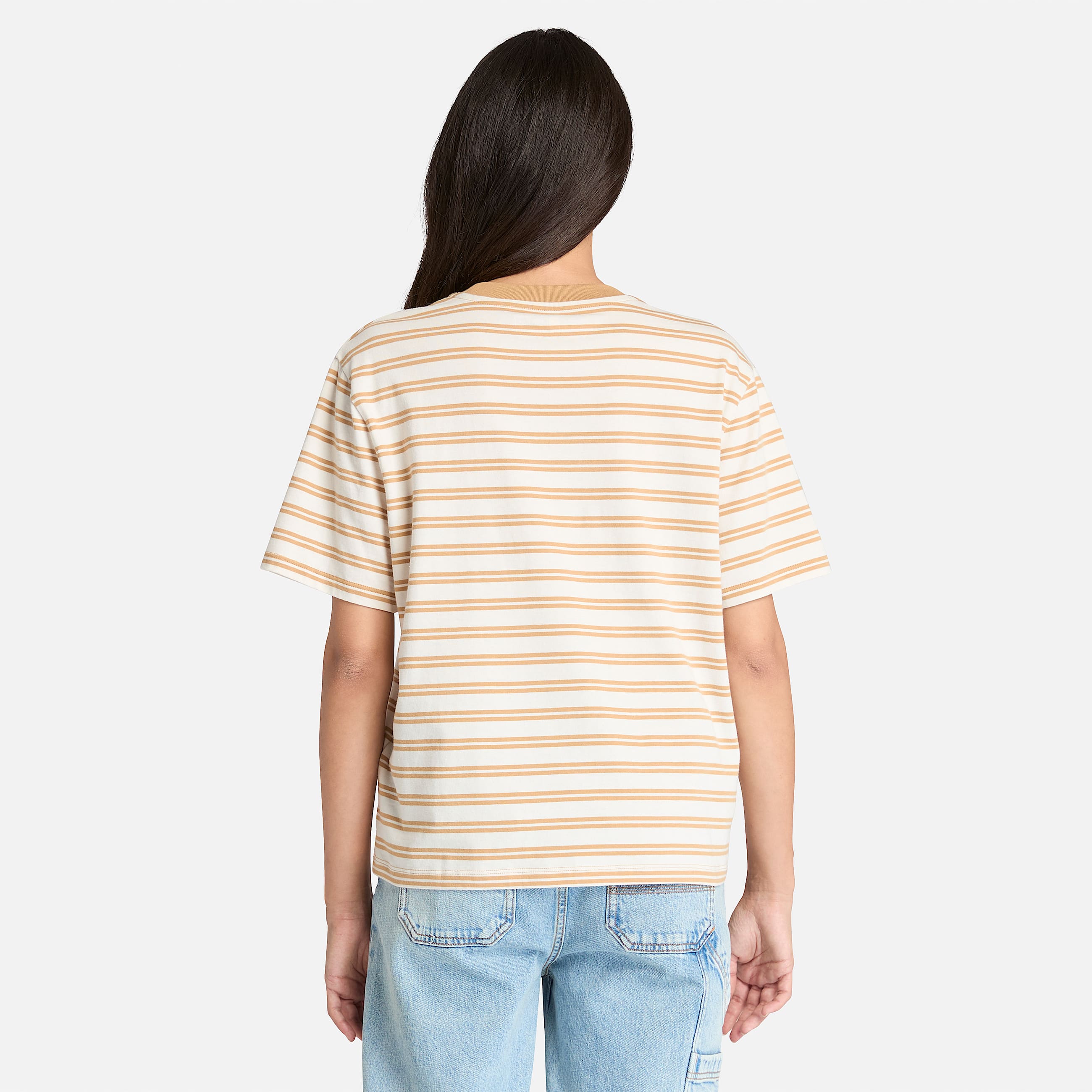 Womens Dunstan ShortSleeve Stripe TShirt TBL Light Wheat ALT9