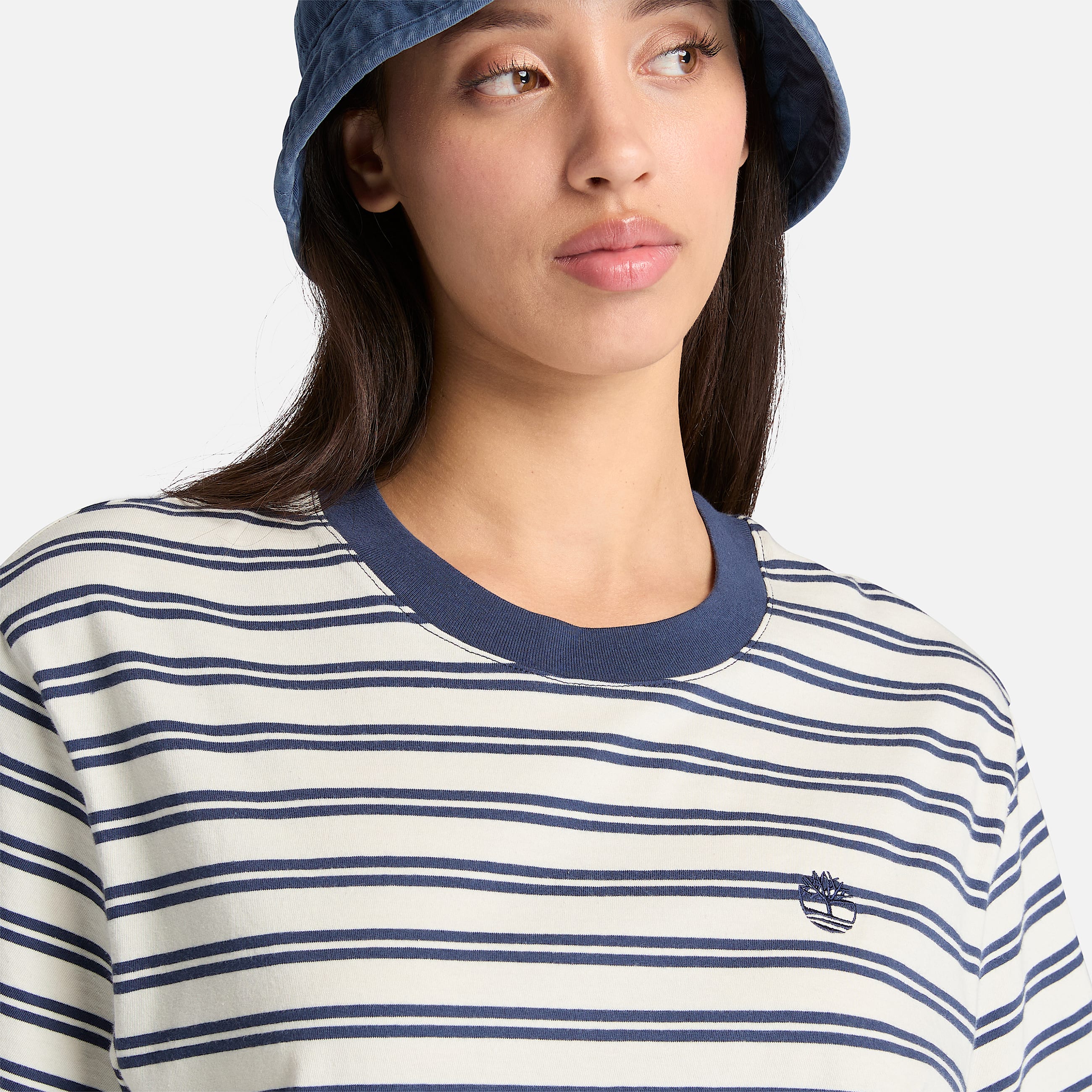 Womens Dunstan ShortSleeve Stripe TShirt TBL Dark Navy ALT2