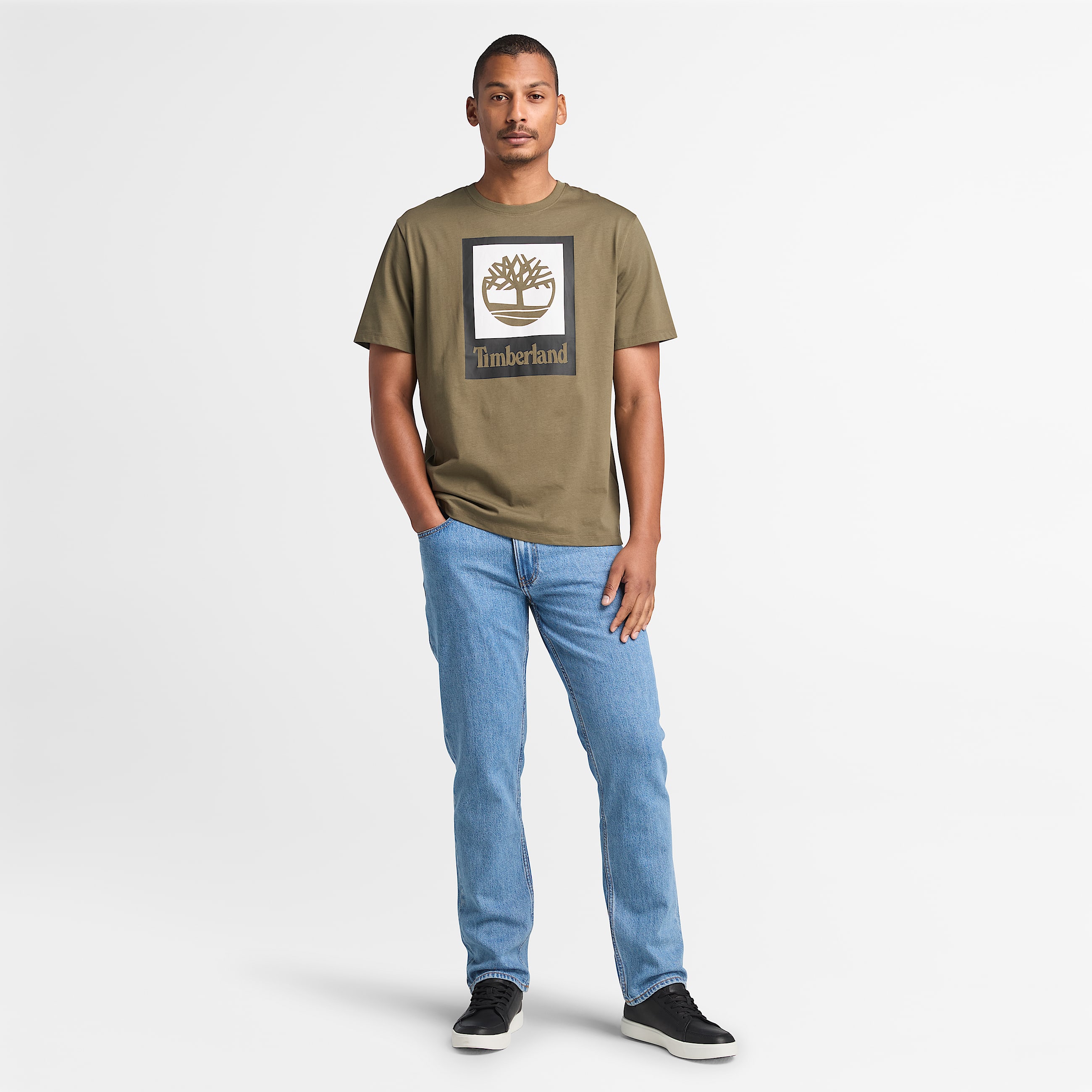 Square Stack Logo ShortSleeve TShirt TBL Leaf Green ALT1