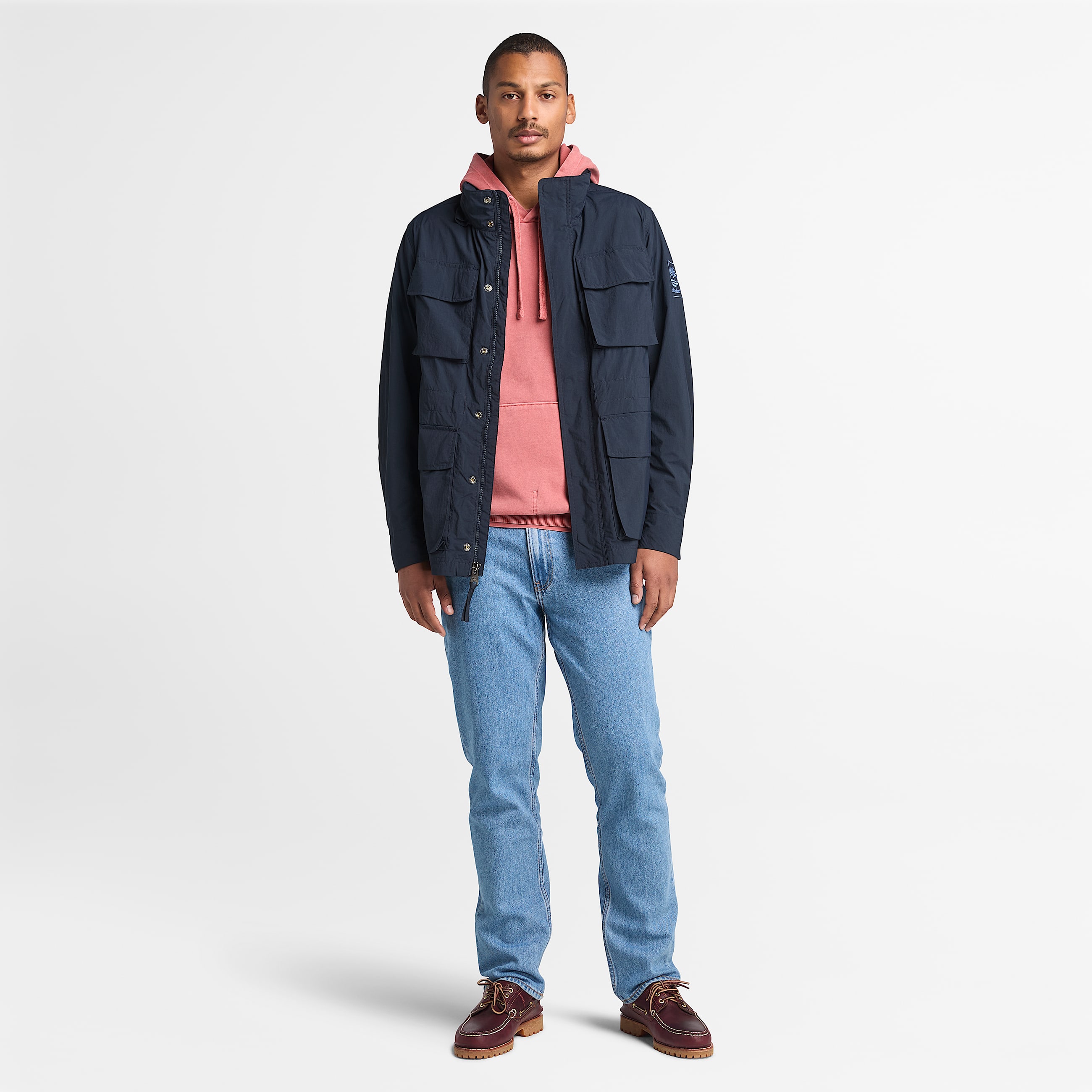 Mens Merrymack River Garment Dye Hoodie TBL Burnt Henna ALT1