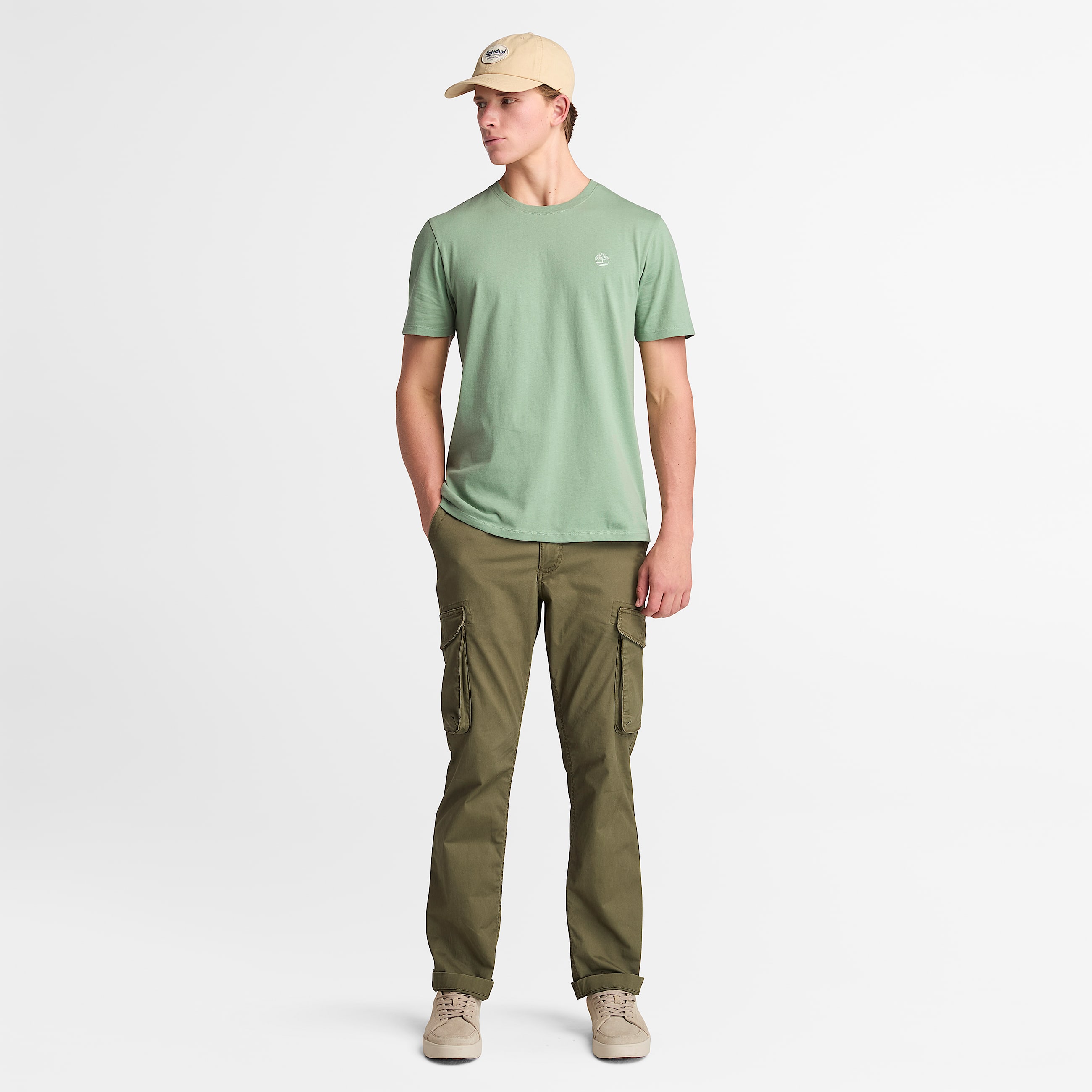 Mens Oyster River US Chest Logo Short Sleeve TShirt TBL Green Bay ALT1