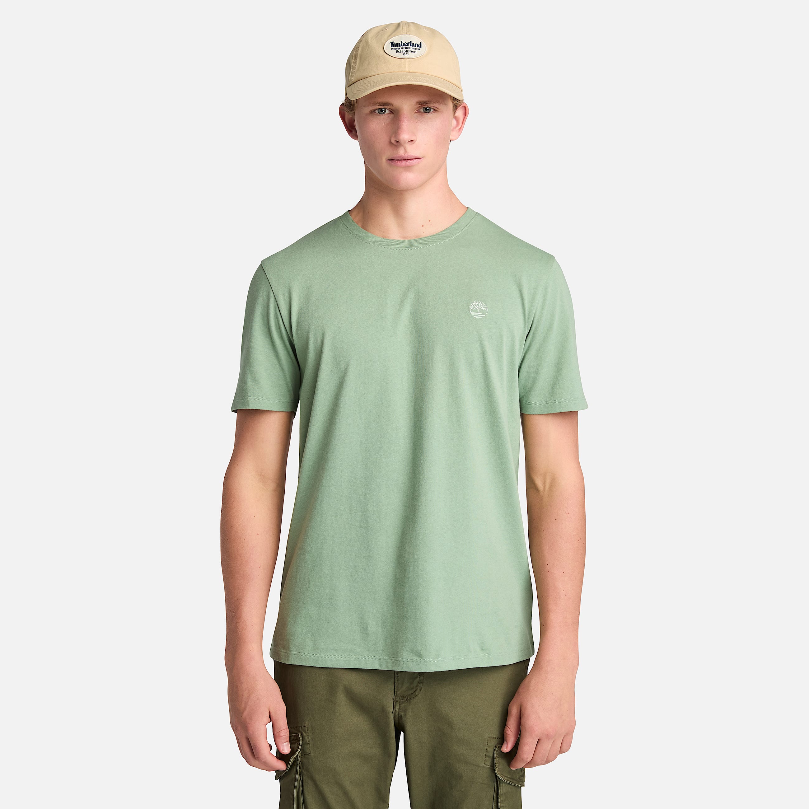 Mens Oyster River US Chest Logo Short Sleeve TShirt TBL Green Bay HERO