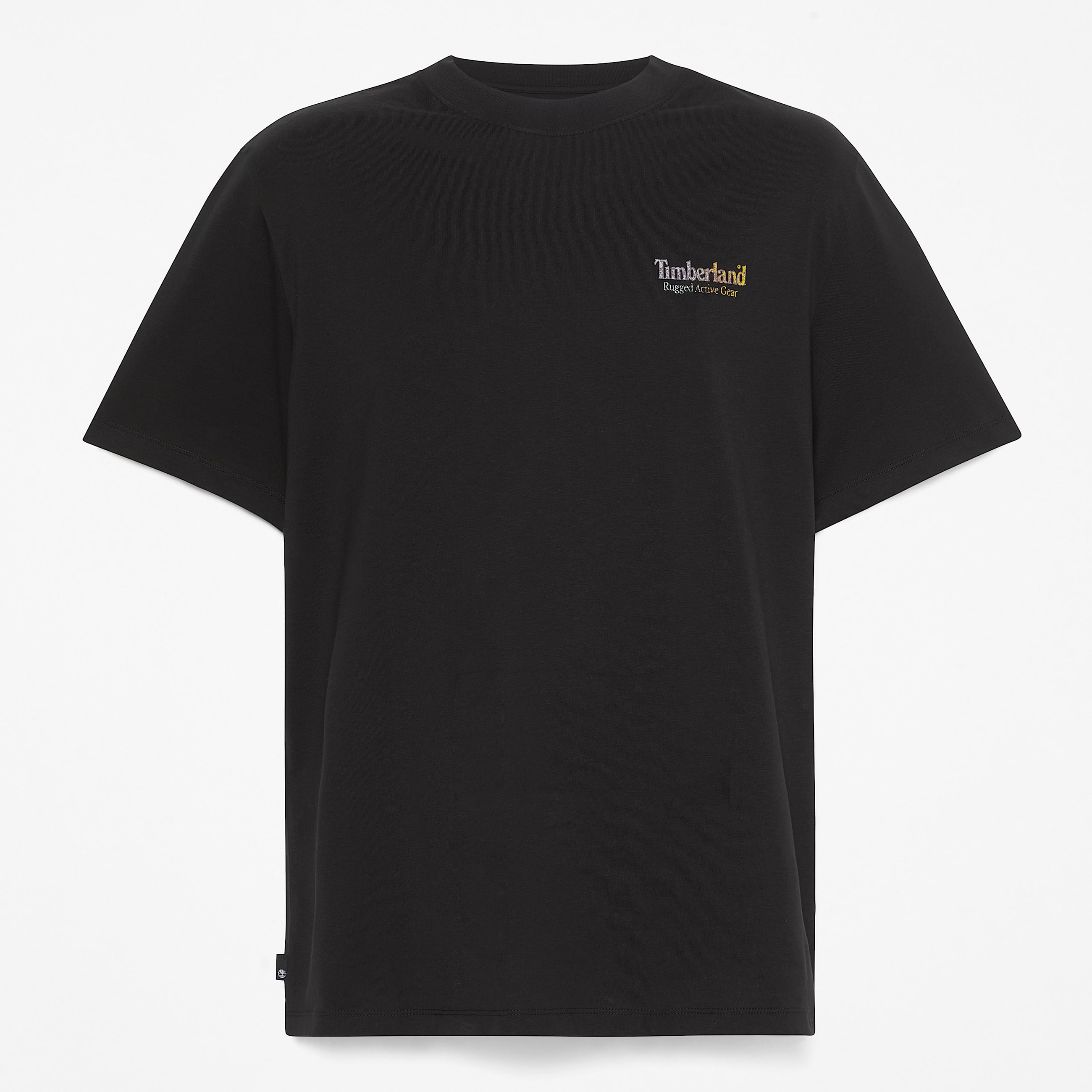 Mens Rugged Active Gear Back Graphic TShirt TBL Black ALT10