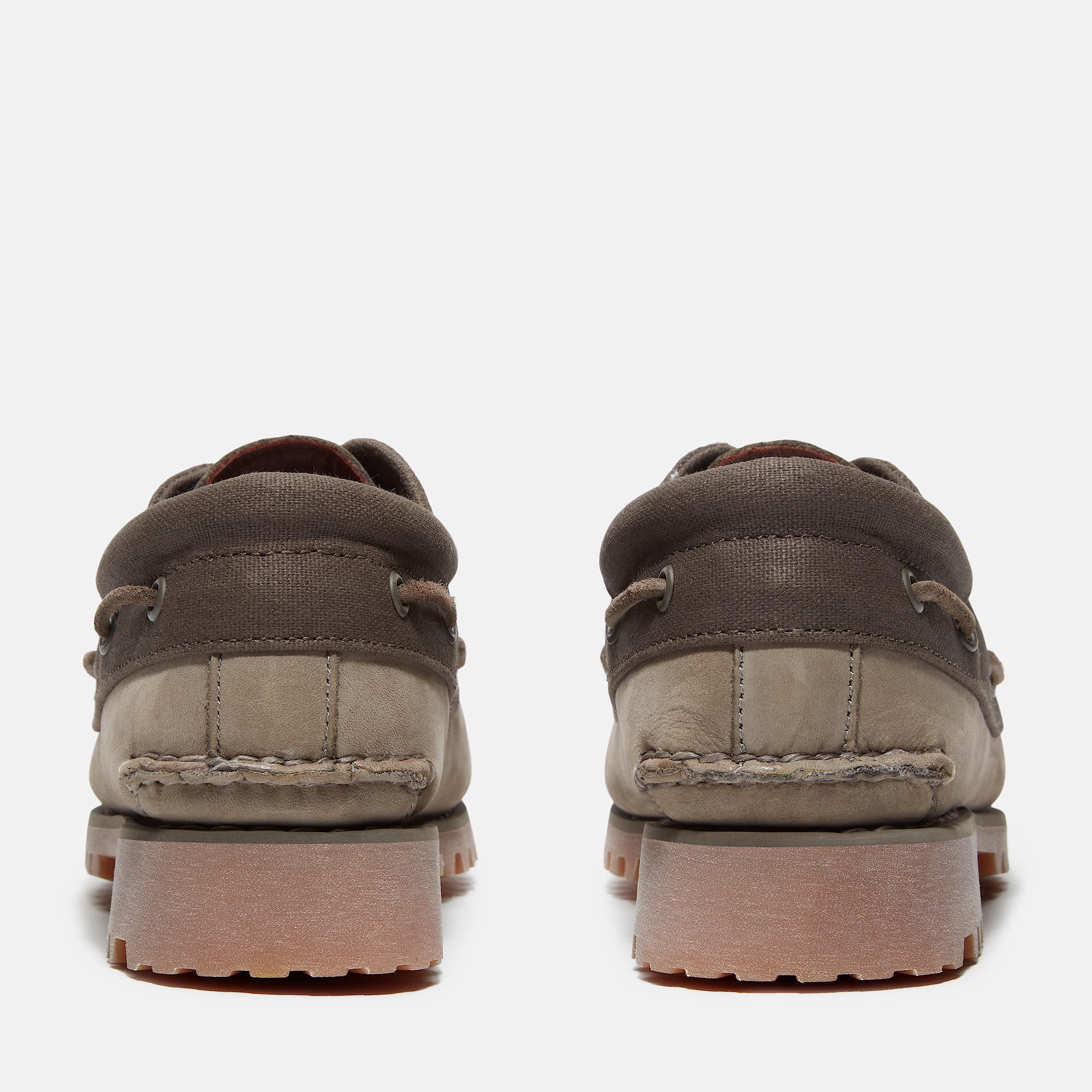 Mens Timberland Authentics 3Eye Boat Shoe TBL Olive Nubuck ALT5