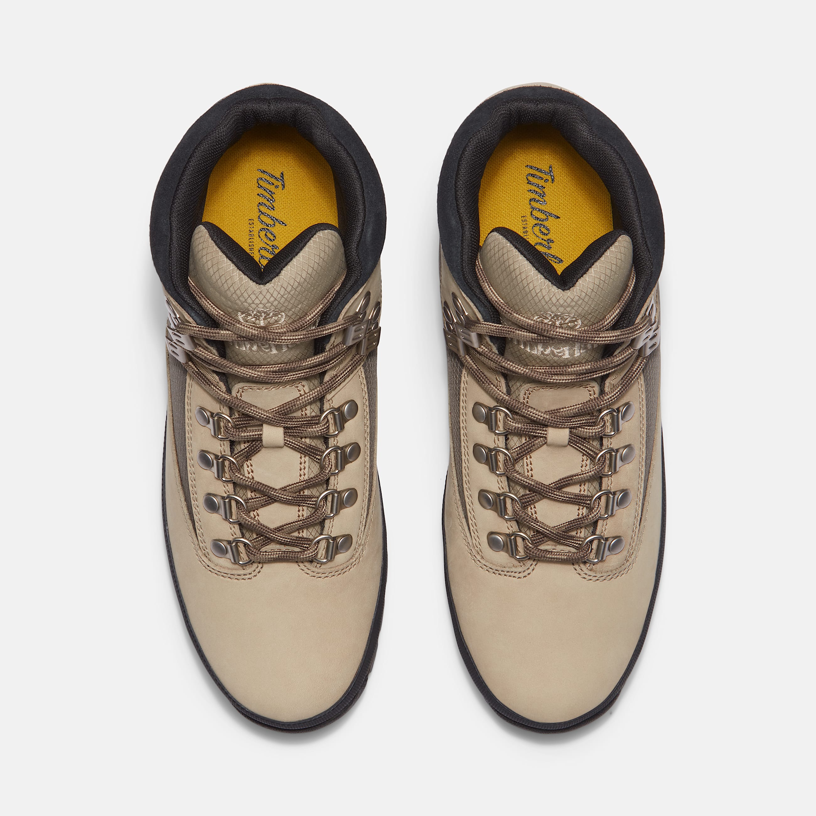 Mens Euro Hiker Leather Boot TBL Light Taupe Nubuck ALT2