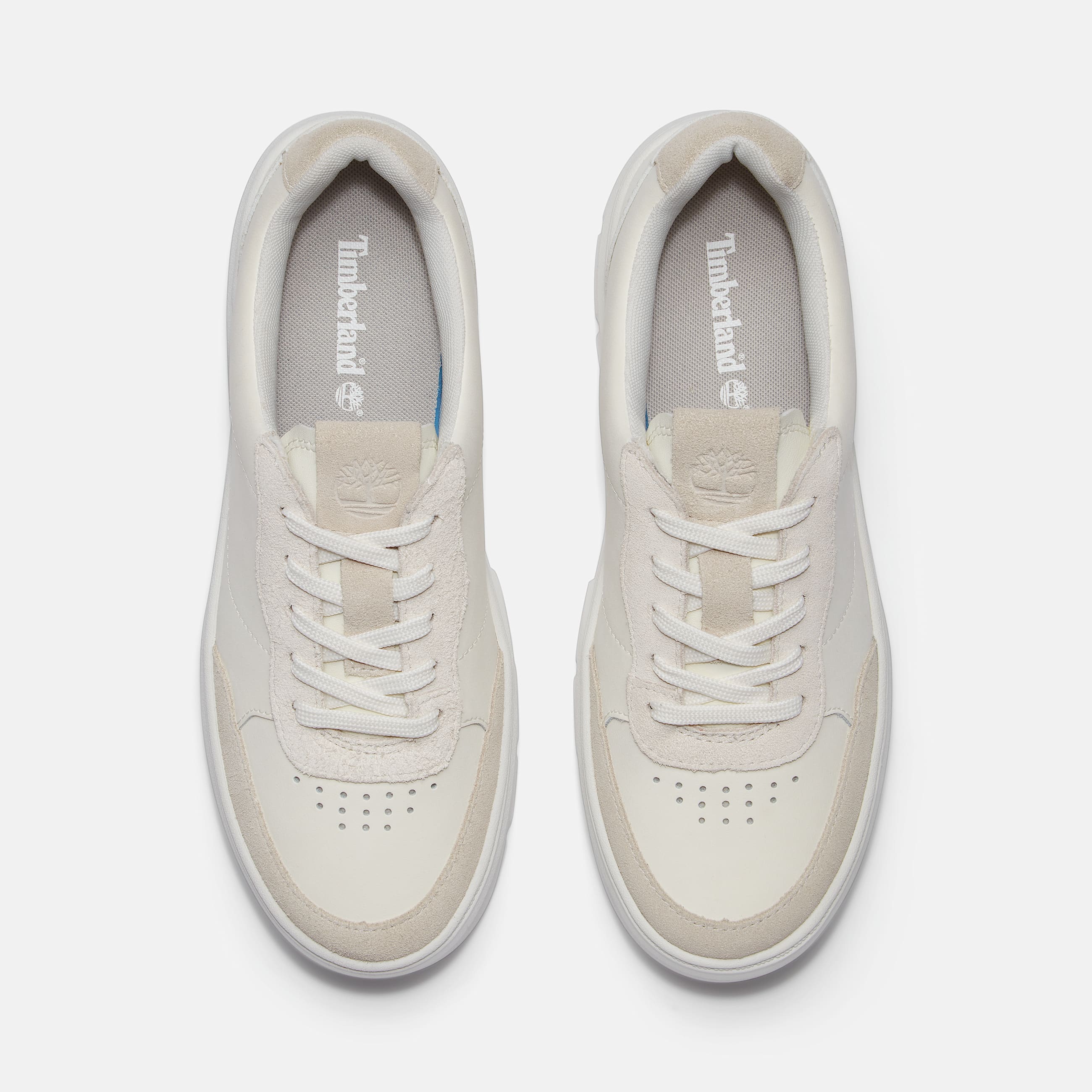 Womens Laurel Court Suede Accent LaceUp Sneaker TBL Natural Leather ALT2