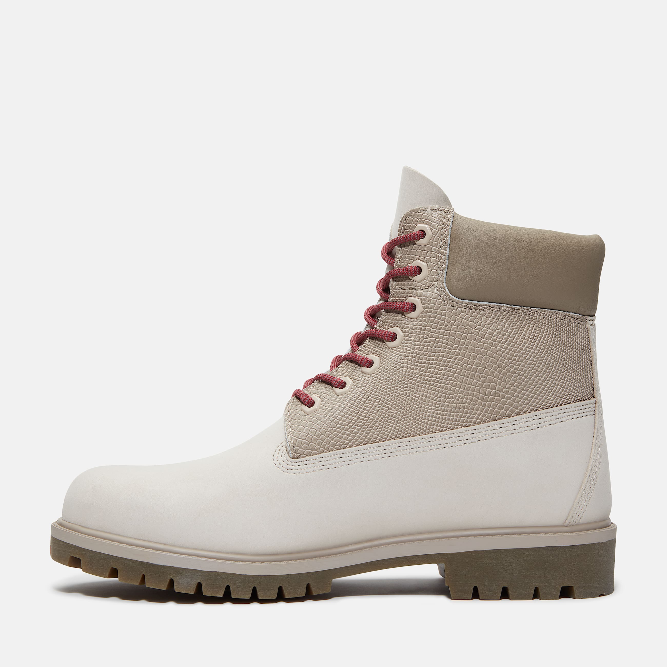 Mens Year of the Snake Timberland Heritage 6Inch Waterproof Boot TBL White Nubuck ALT6
