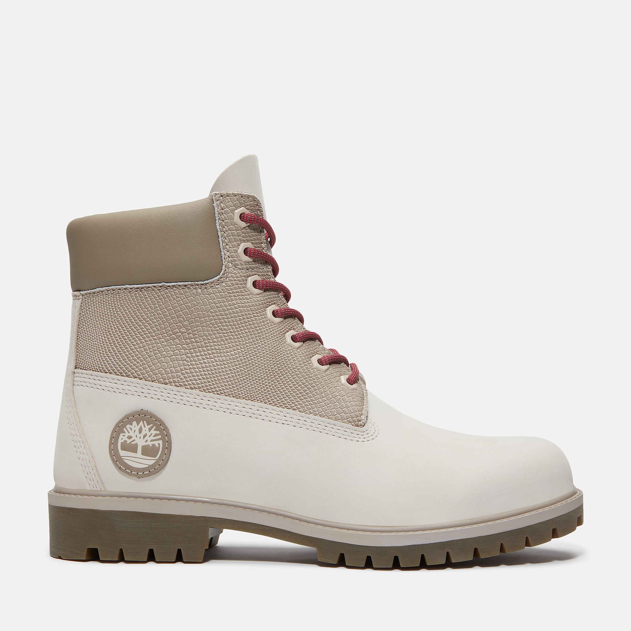 Mens Year of the Snake Timberland Heritage 6Inch Waterproof Boot TBL White Nubuck HERO