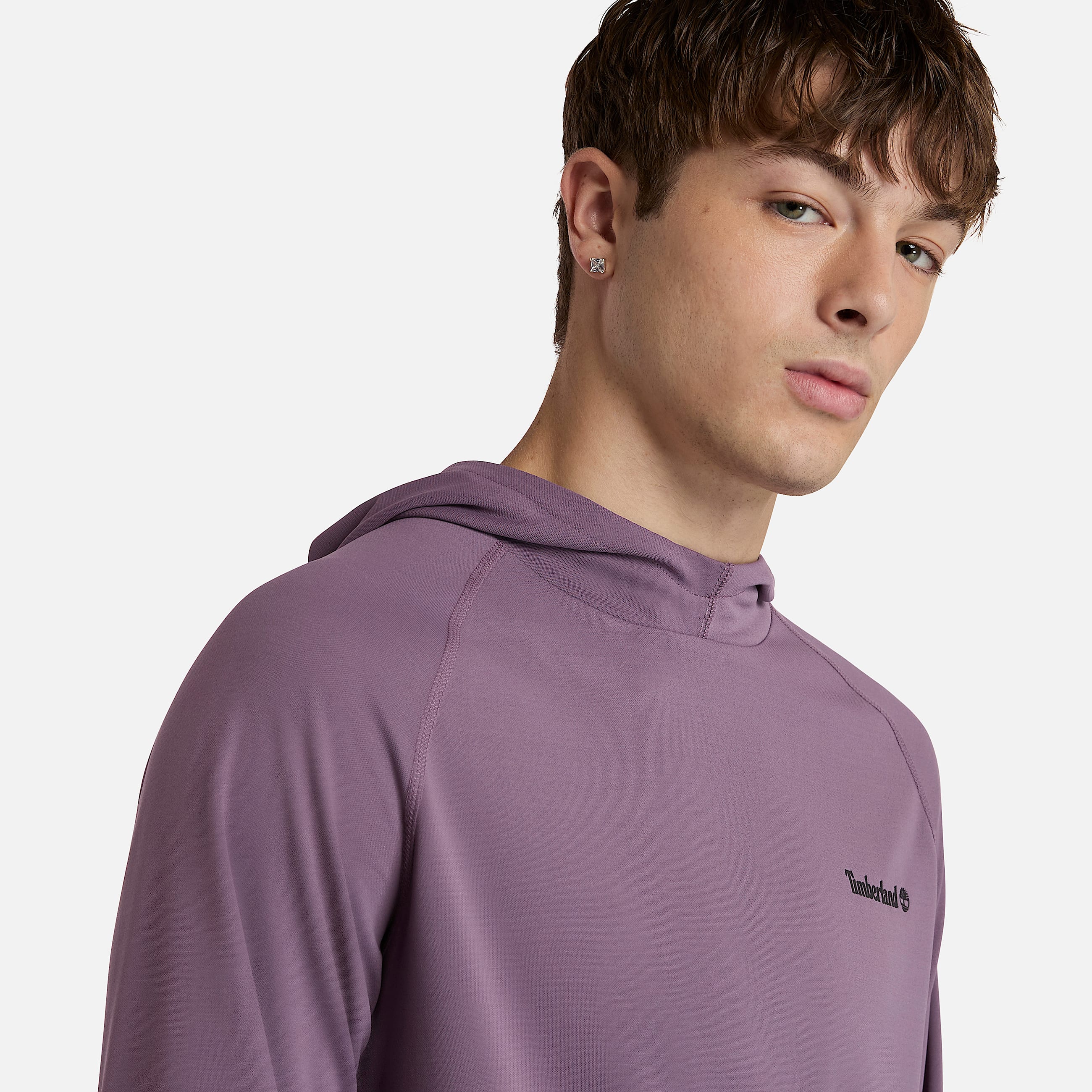 Mens Instant Coolness UV Protection LongSleeve TShirt TBL Vintage Violet ALT2