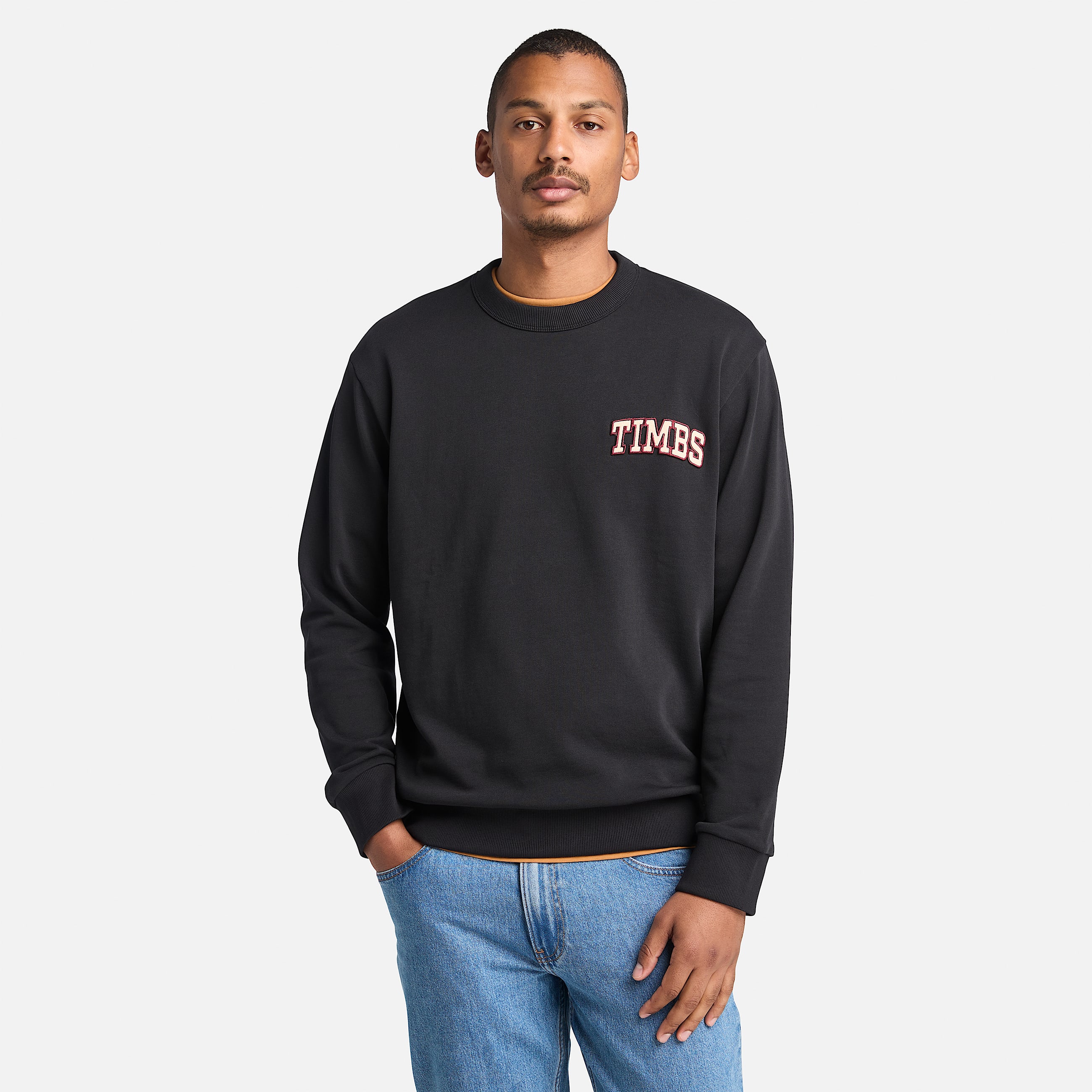 Men's Front Timbs Graphic Crew Neck Sweatshirt