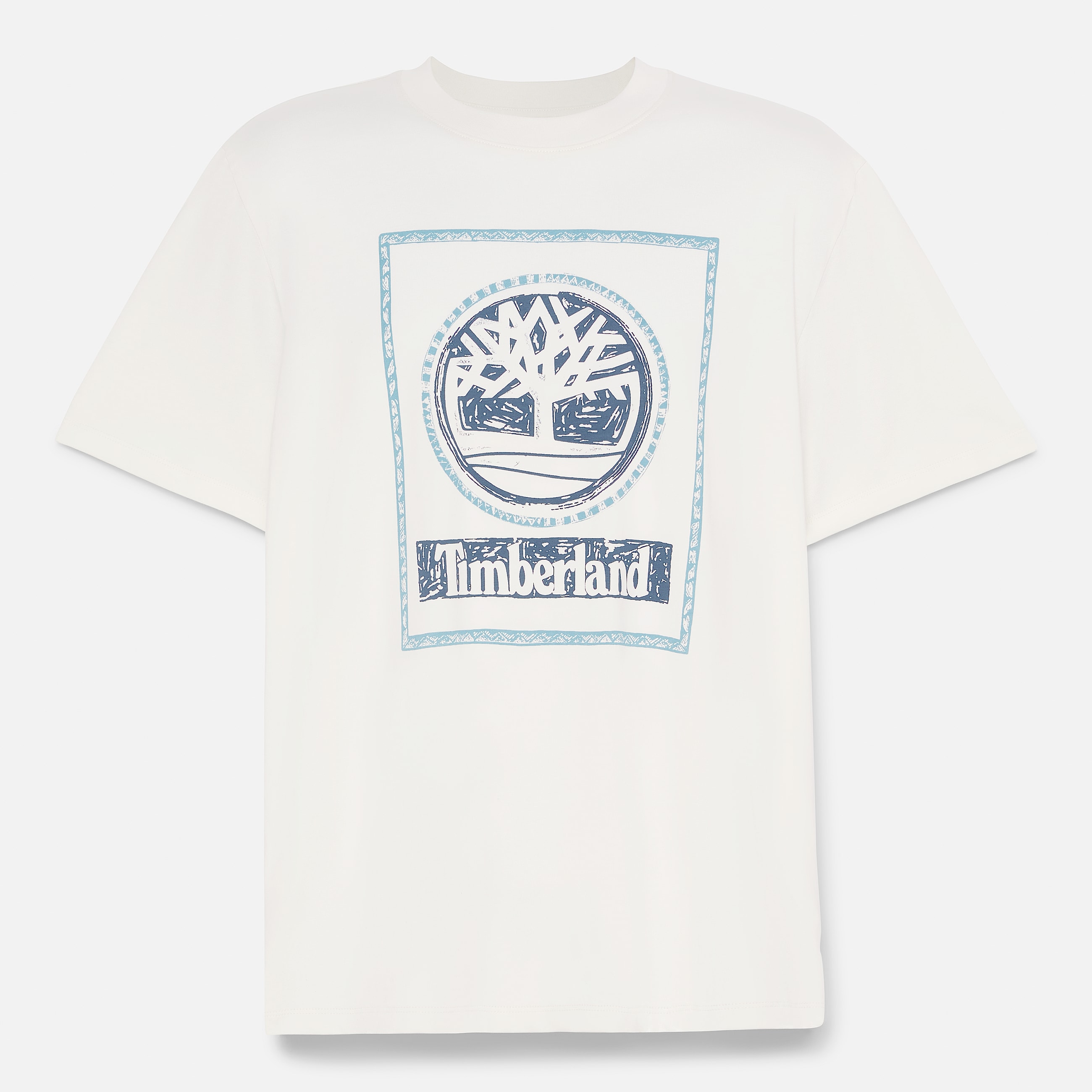 Mens Front Seasonal Stack Logo TShirt TBL Vintage White ALT10