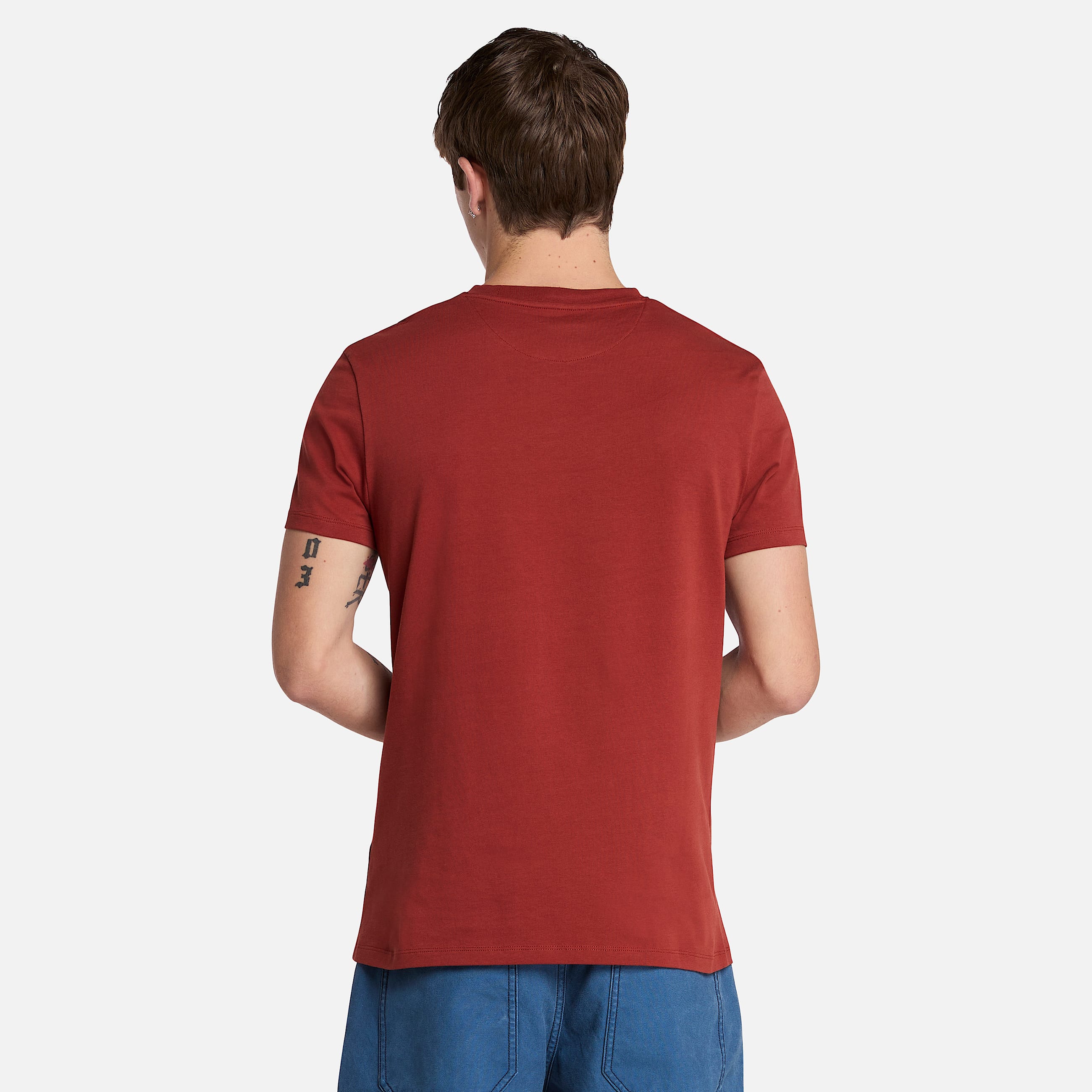 Mens Dunstan River ShortSleeve TShirt TBL Burnt Henna ALT9