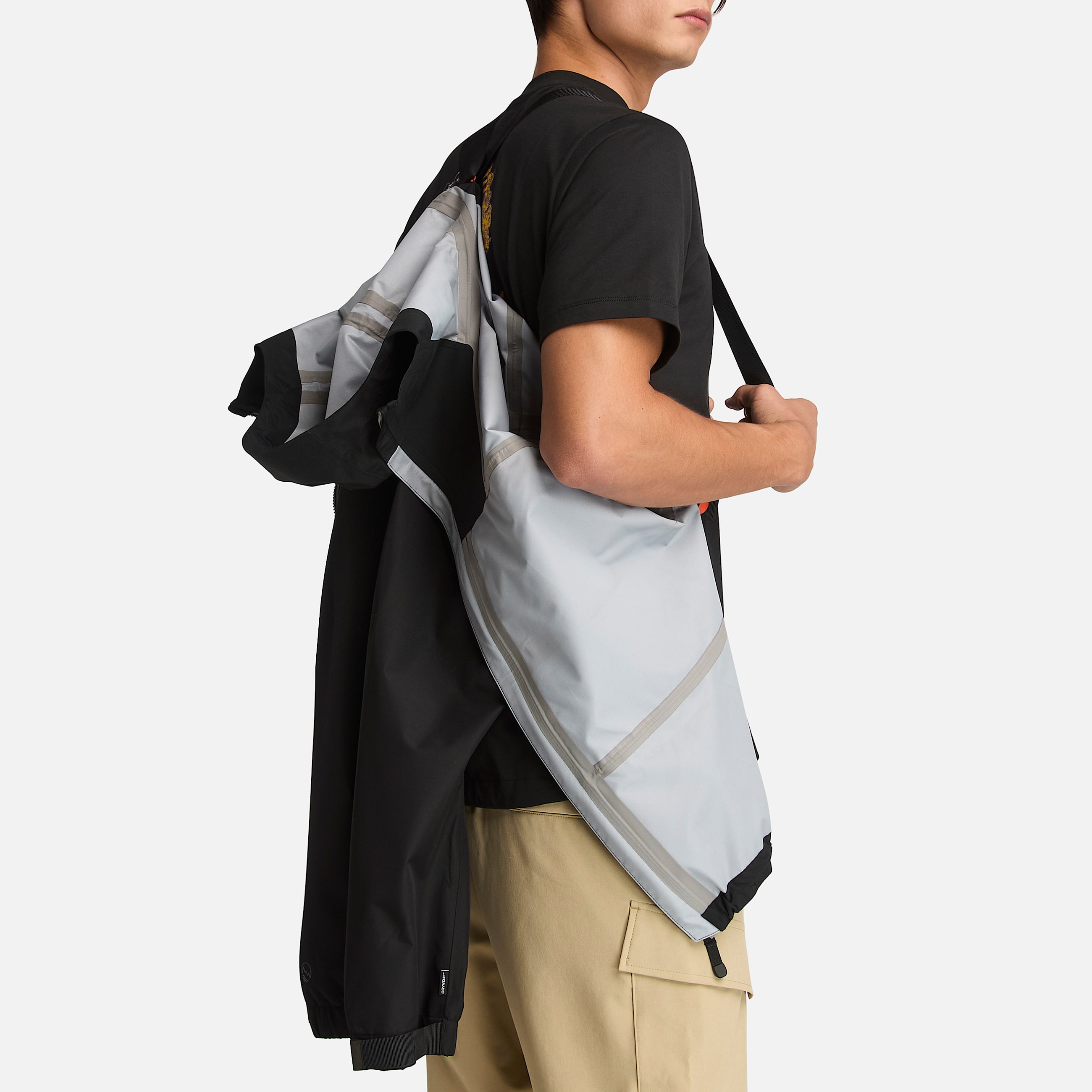 Mens Mobi Flex Tech 3 Layer Waterproof Jacket TBL Black ALT4