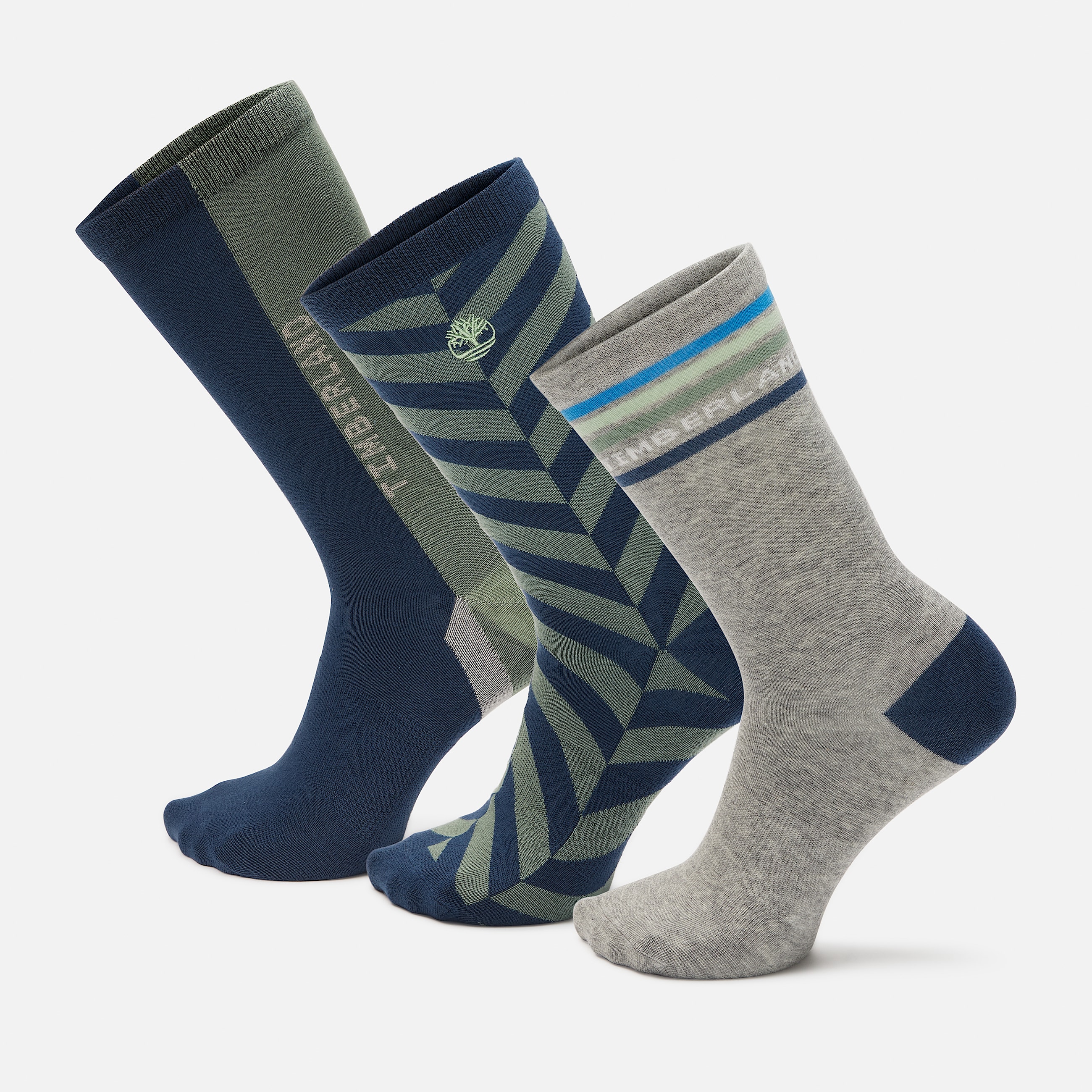 3 Pack Novelty Crew Sock TBL Light Grey Heather HERO