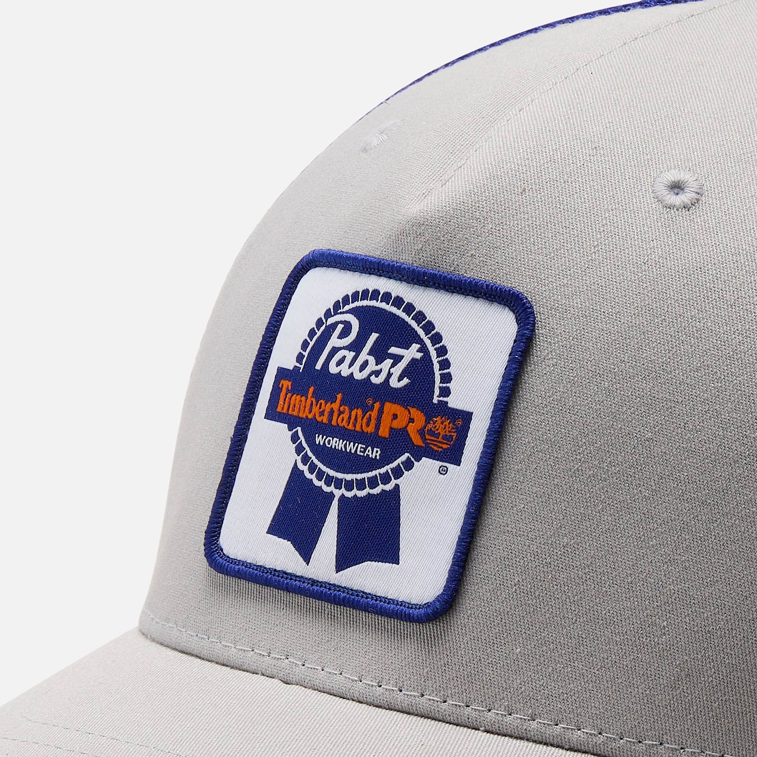 Timberland PRO and Pabst Blue Ribbon Trucker Cap TBL Light GreyBlue ALT2