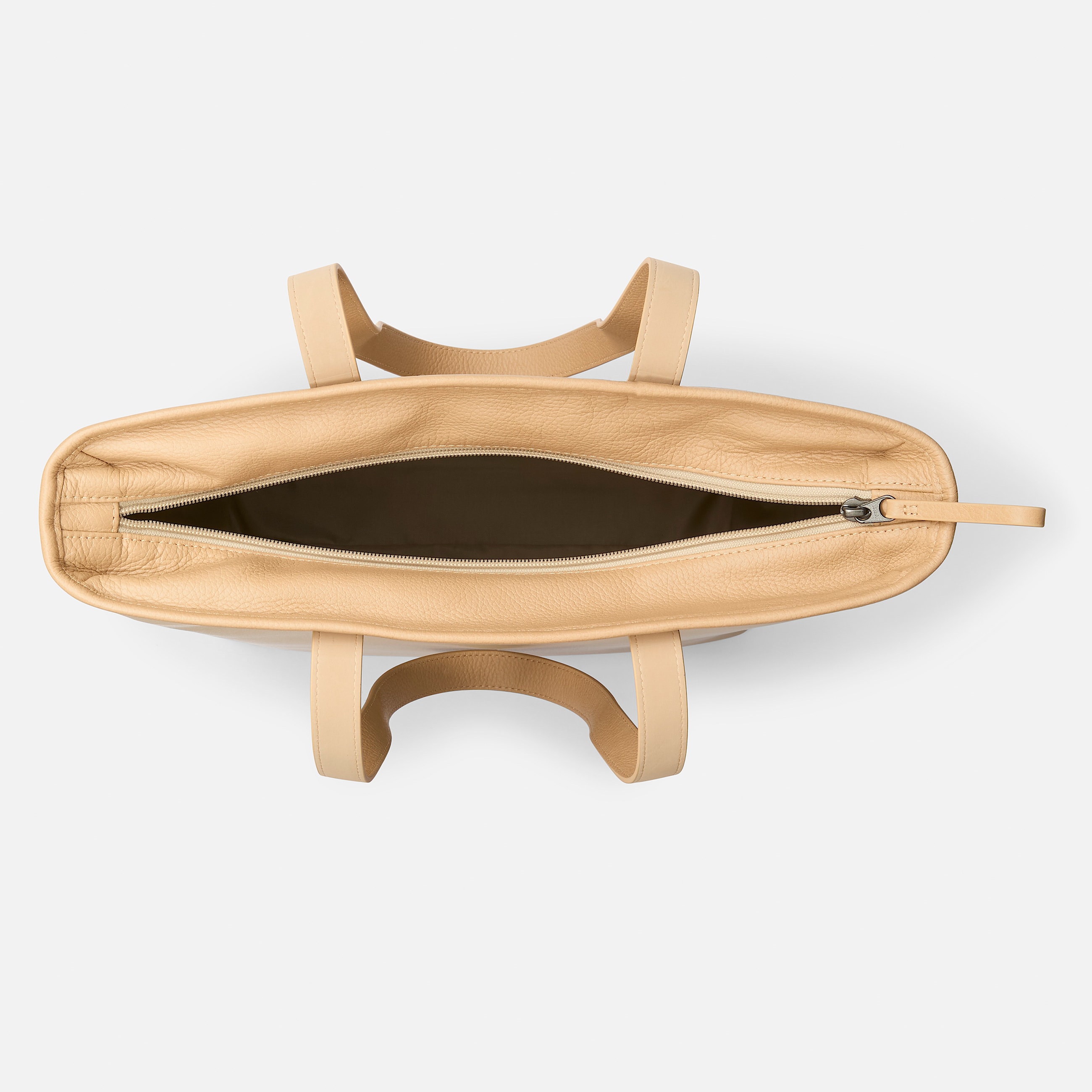 Leather Tote Bag TBL Khaki ALT1