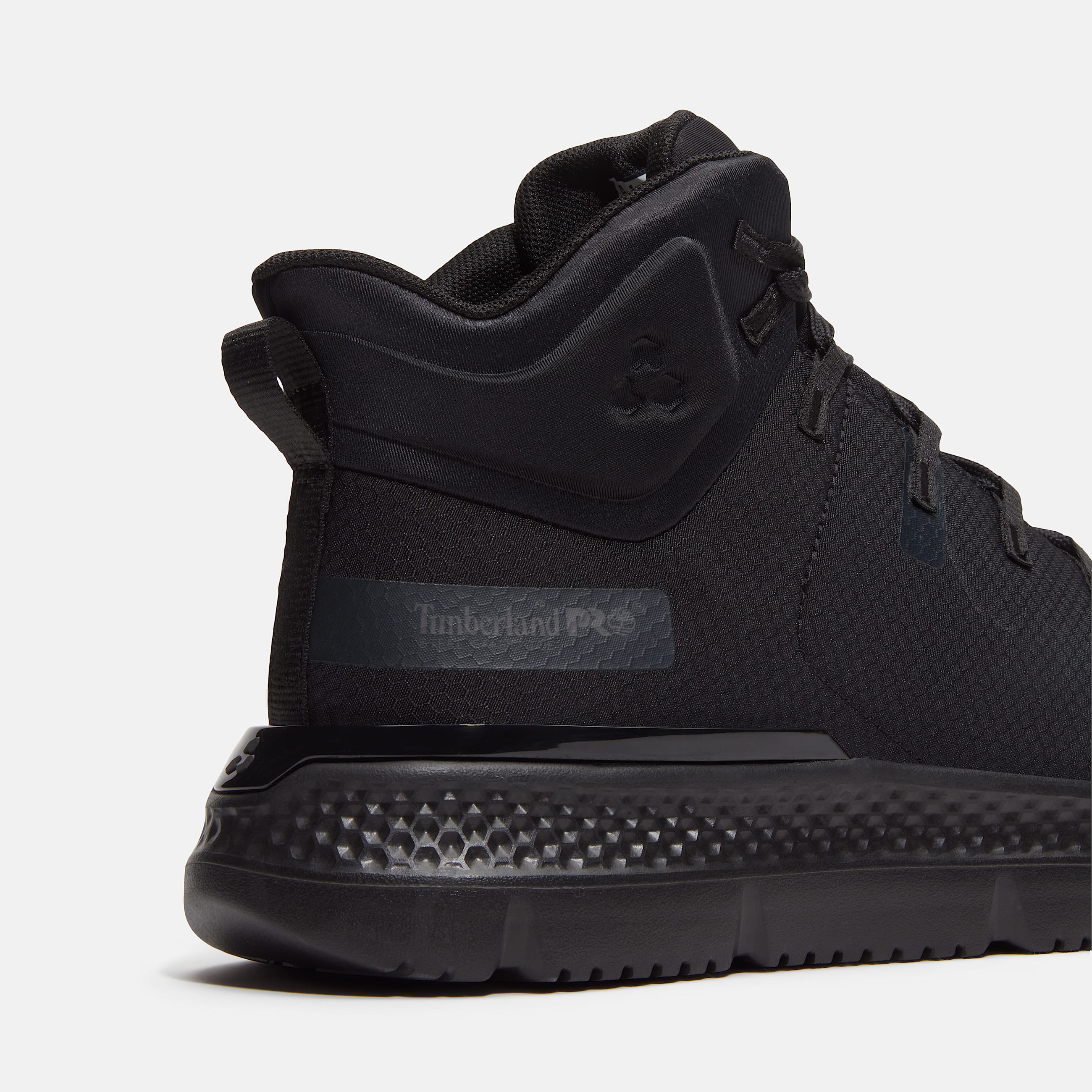 Mens Intercept Mid CSA Steel Toe Work Sneaker TBL Black Ripstop Nylon ALT7