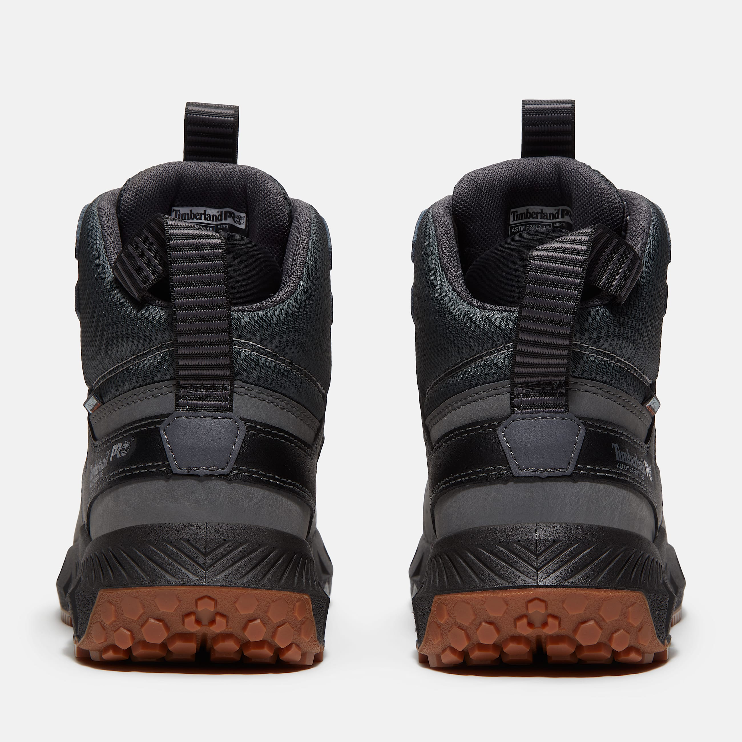 Mens Tempe 6 Alloy Toe Waterproof Work Boot TBL Medium Grey Leather ALT5