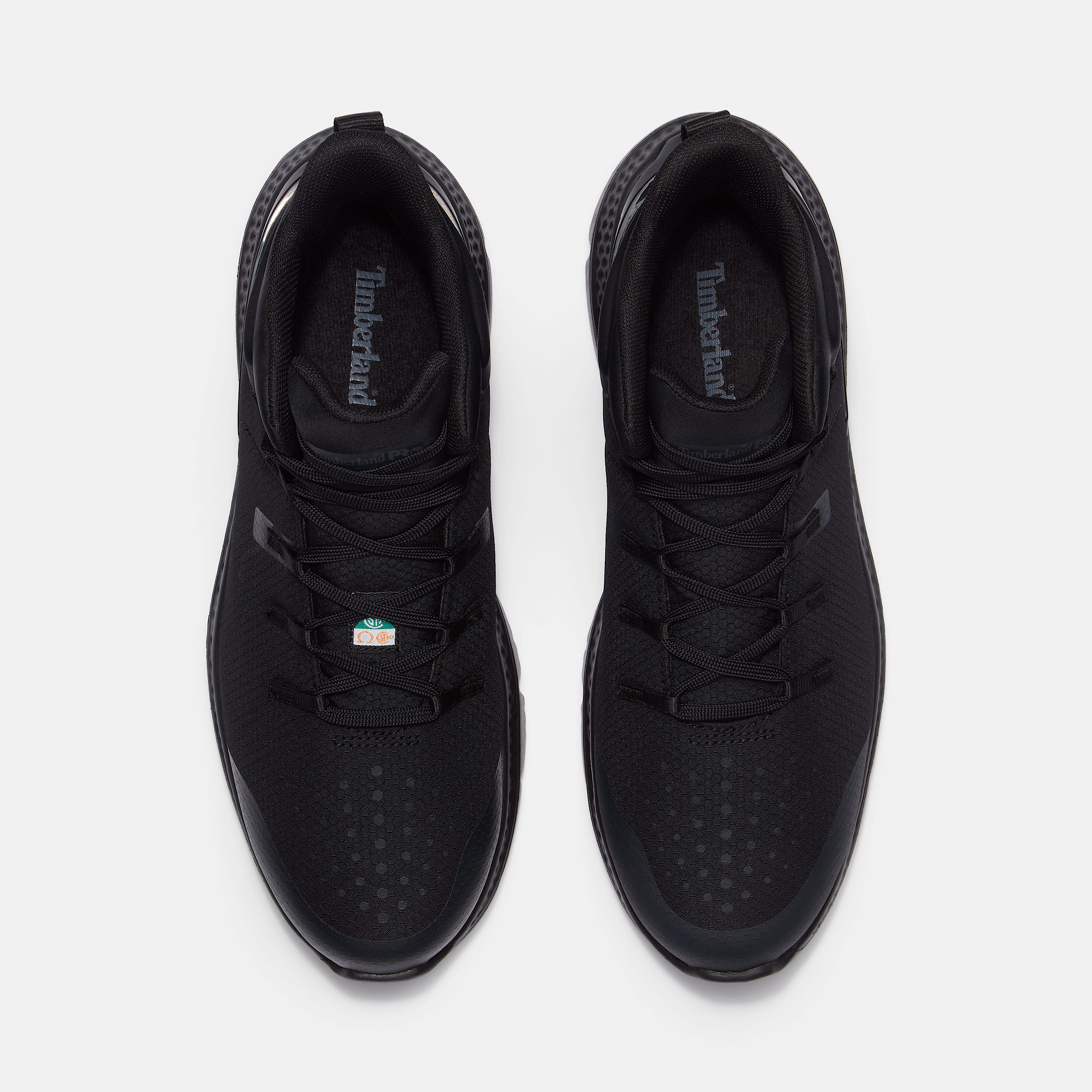 Mens Intercept Mid CSA Steel Toe Work Sneaker TBL Black Ripstop Nylon ALT2