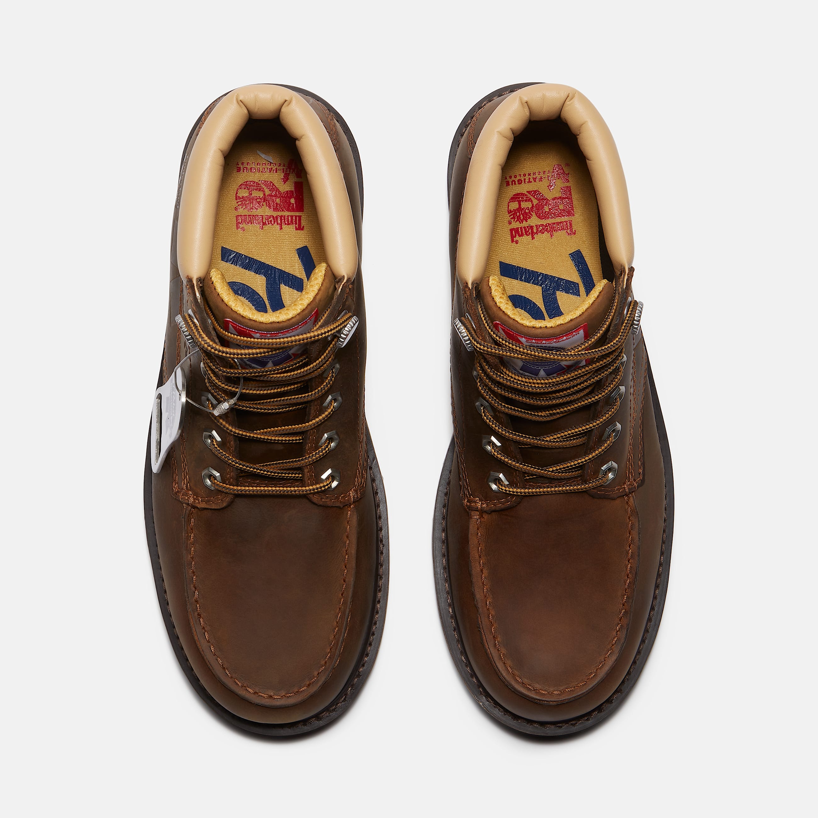 Mens Timberland PRO and Pabst Blue Ribbon Gridworks 6 Soft Toe Waterproof Work Boot TBL Brown FullGrain ALT2