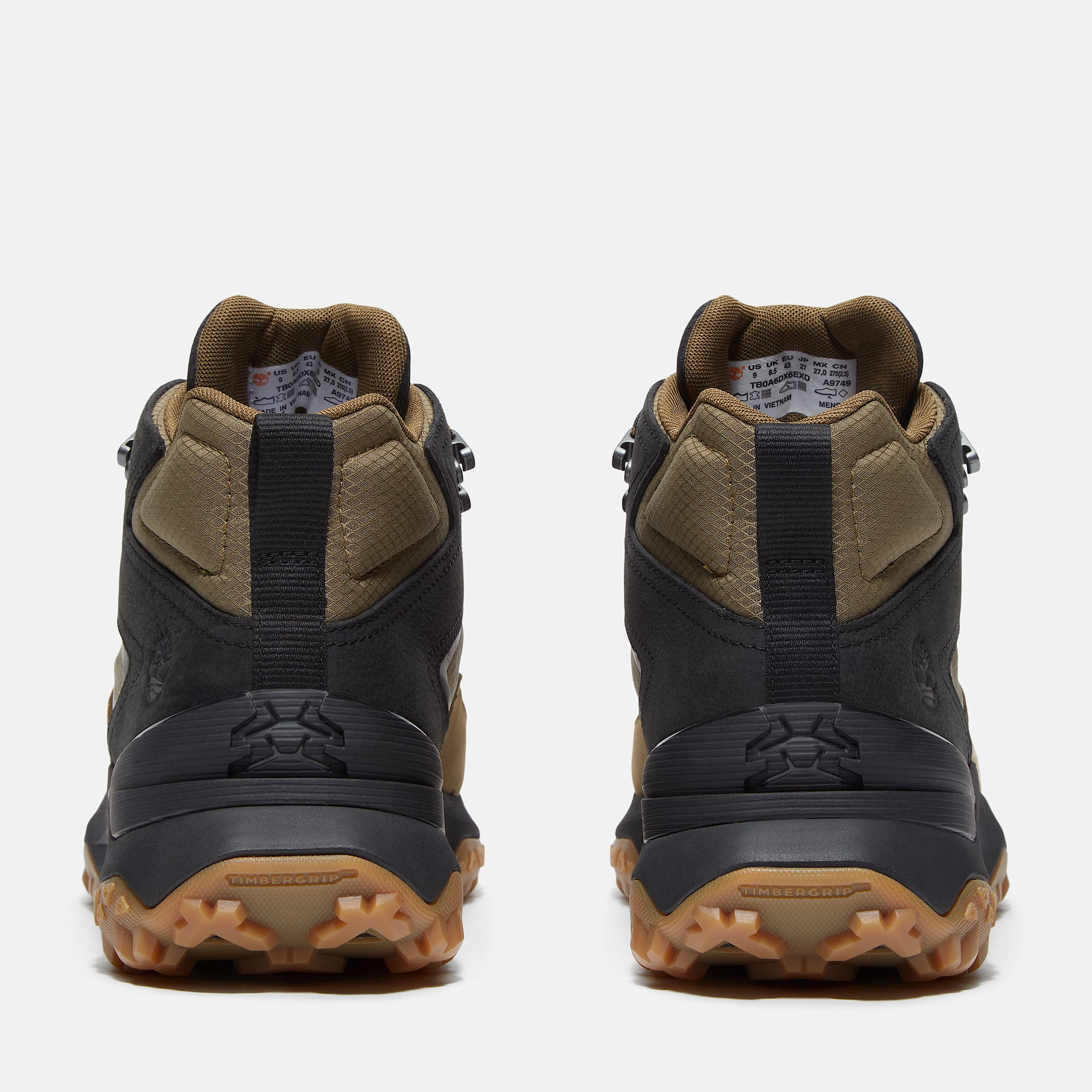 Mens Motion Access Mid Waterproof Sneaker TBL Olive Green Ripstop ALT5