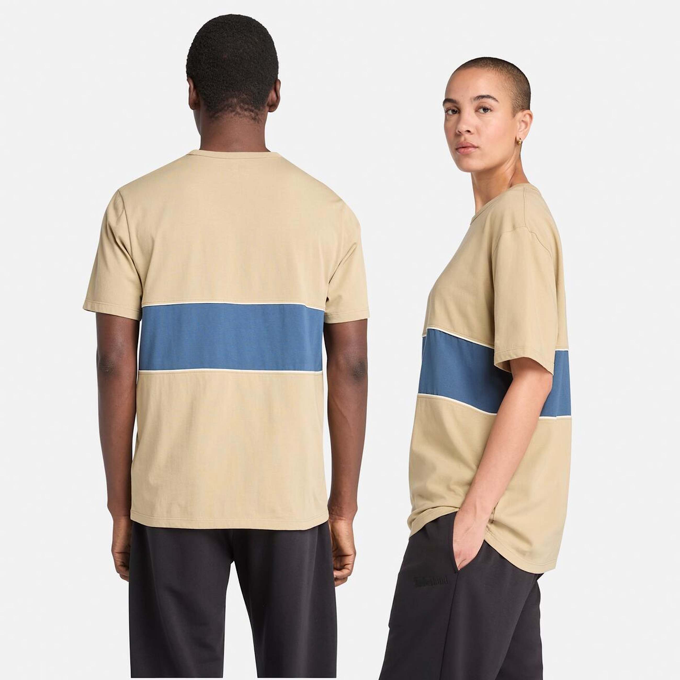 CutandSew ShortSleeve TShirt TBL Lemon PepperDark Denim ALT1