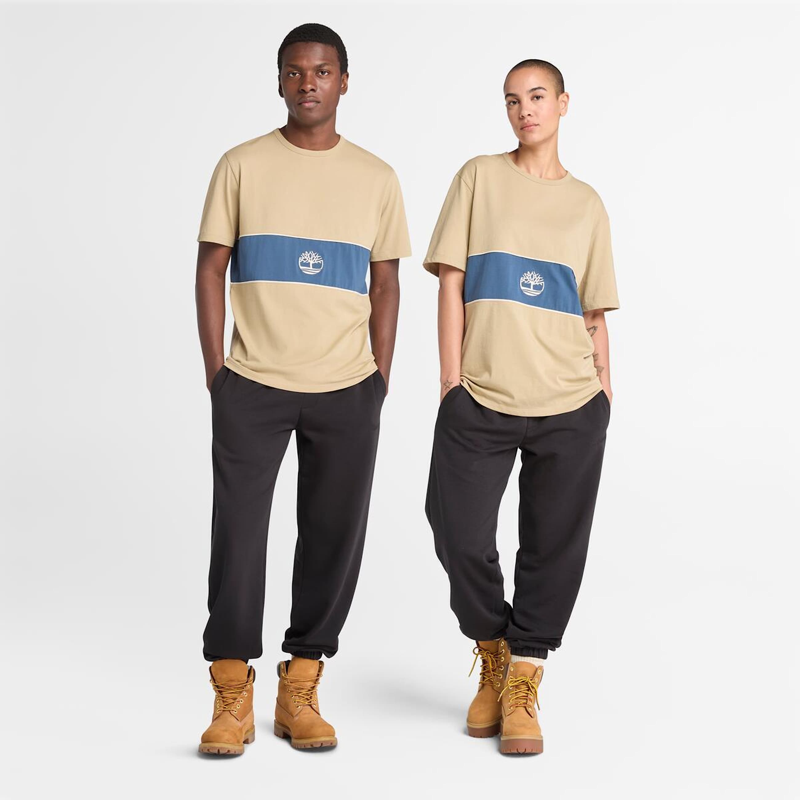 CutandSew ShortSleeve TShirt TBL Lemon PepperDark Denim HERO