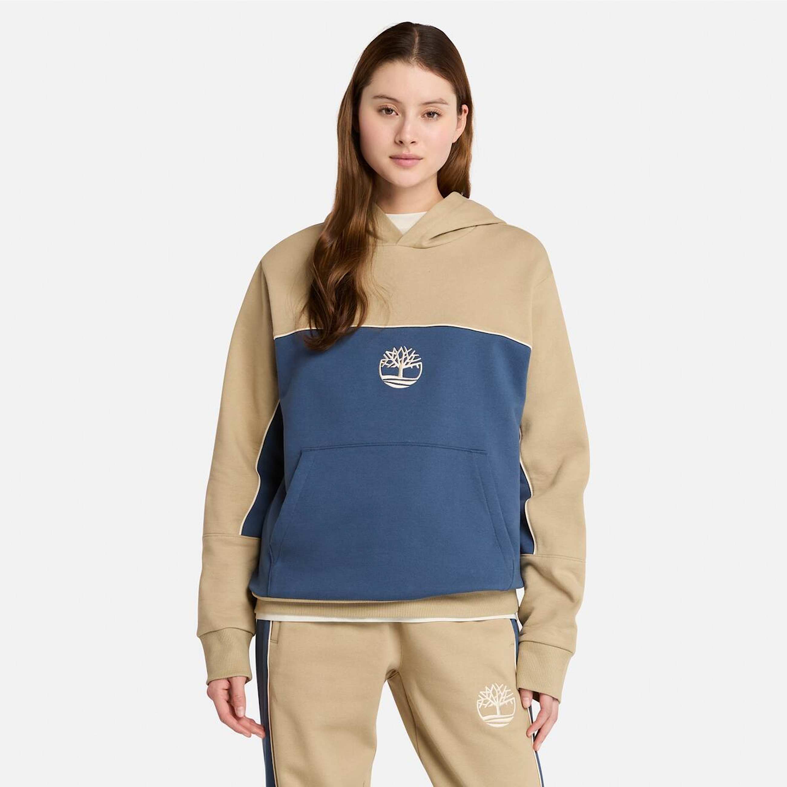 CutandSew Hoodie TBL Lemon PepperDark Denim ALT2