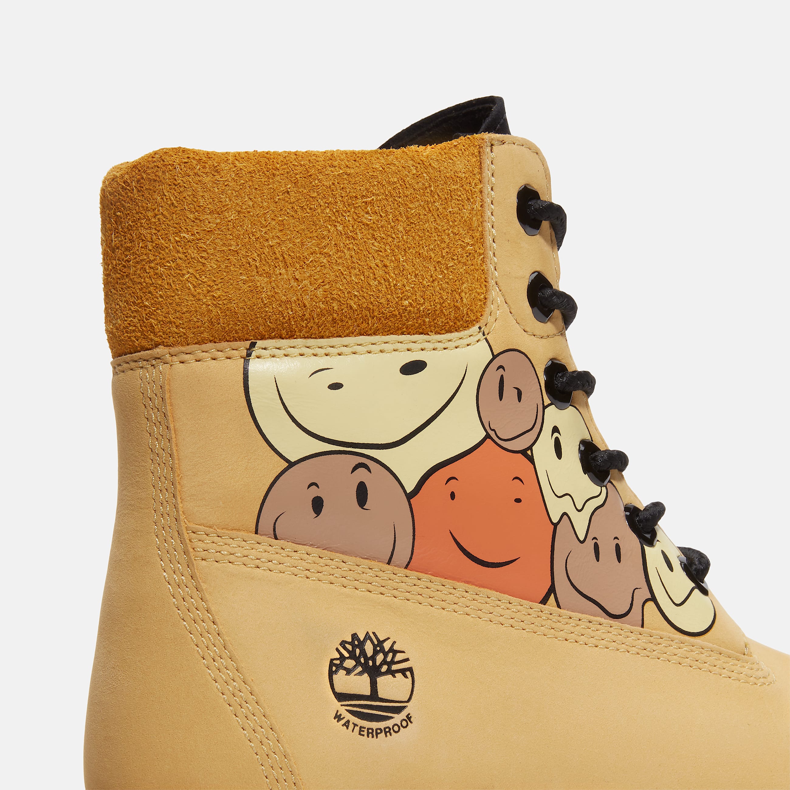 Bota de plataforma Stone Street Waterproof Shades of Happiness 6 para mujer TBL Carita Feliz color Trigo ALT7