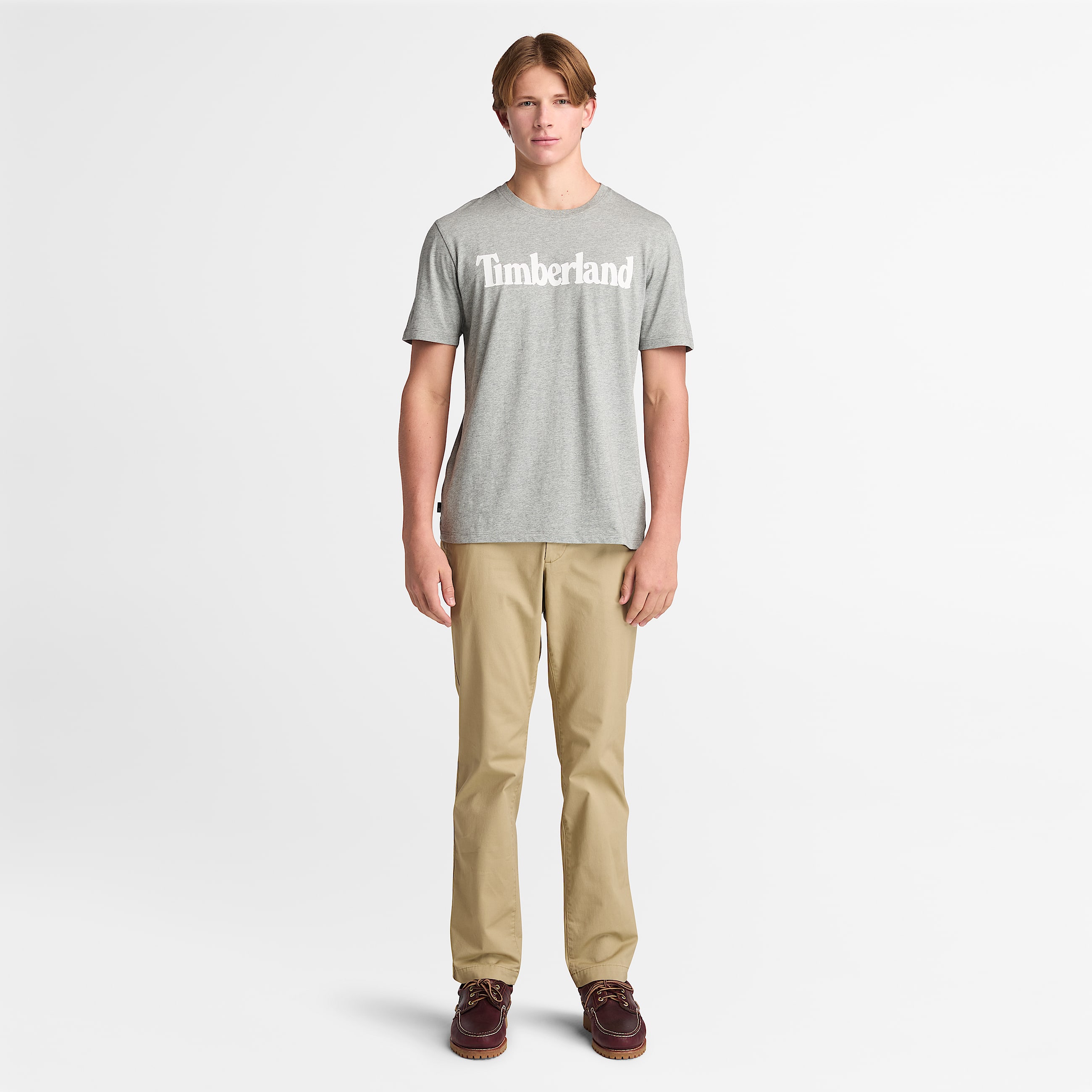 Mens Northwood Logo ShortSleeve TShirt TBL Medium Grey HeatherWhite ALT1