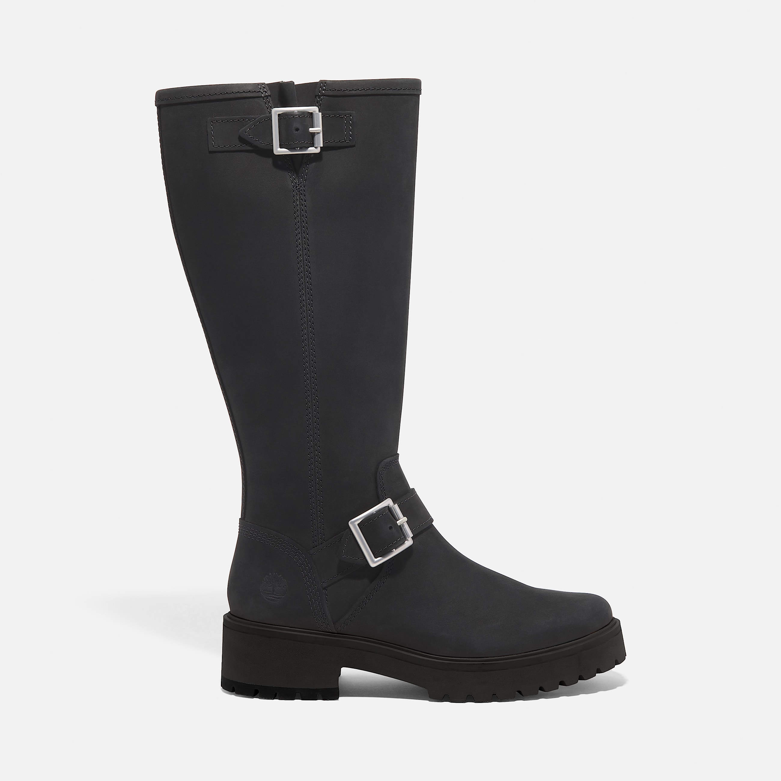 Womens Carnaby Cool Tall Zip Boot TBL Black Nubuck HERO