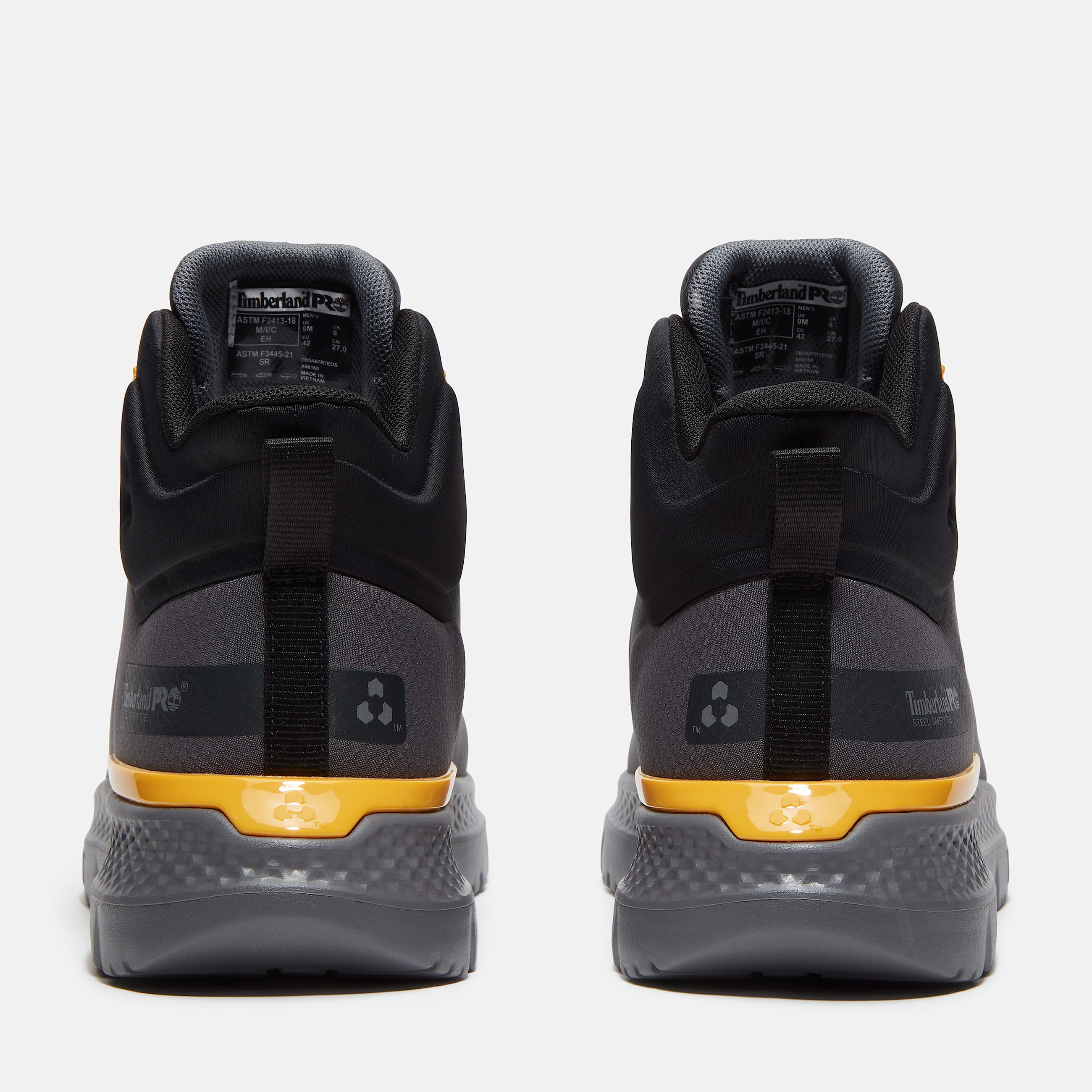 Mens Intercept Mid Steel Toe Work Sneaker TBL Dark Grey Ripstop ALT5