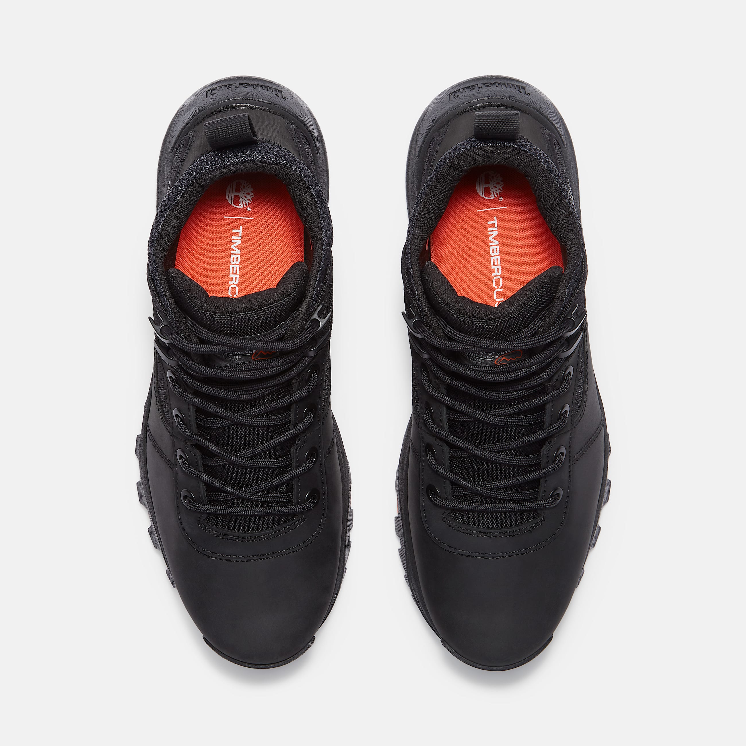 Botas Hiking Motion Maddsen Mid Waterproof con agujetas para hombre TBL Piel de Grano Entero Negro ALT2