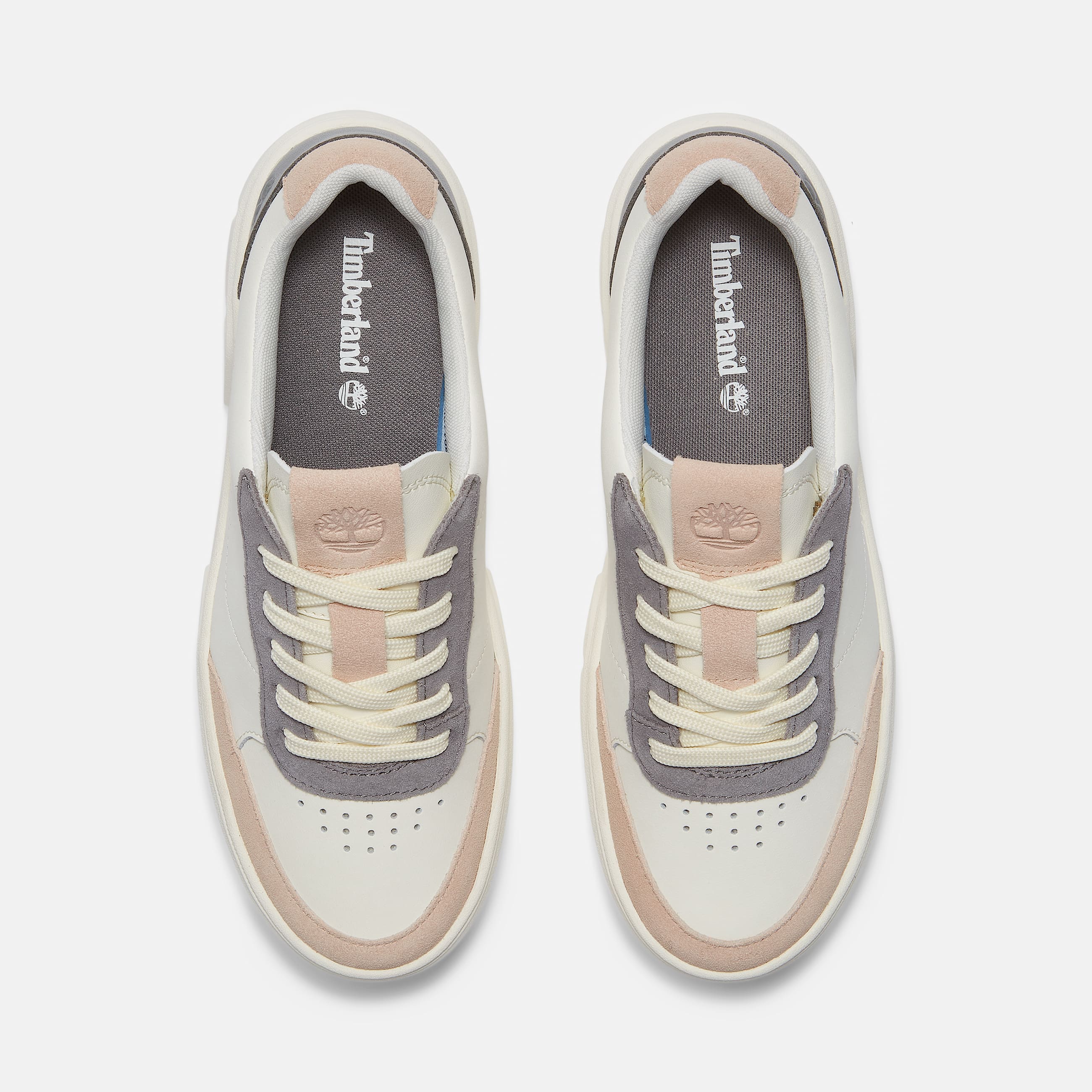 Womens Laurel Court Suede Accent LaceUp Sneaker TBL Natural LeatherDark Grey ALT2