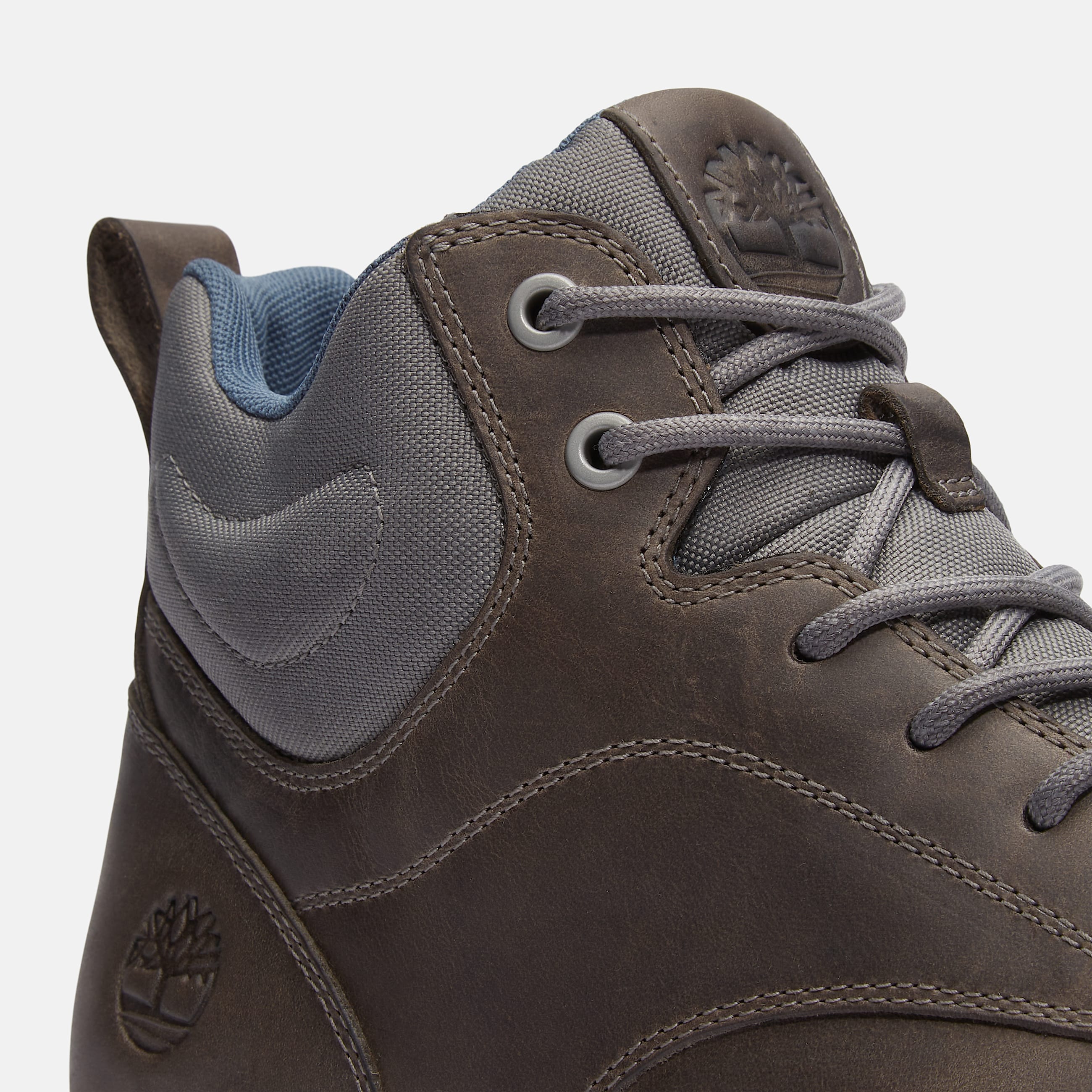 Mens Parker Street Mid LaceUp Sneaker TBL Dark Grey FullGrain ALT7