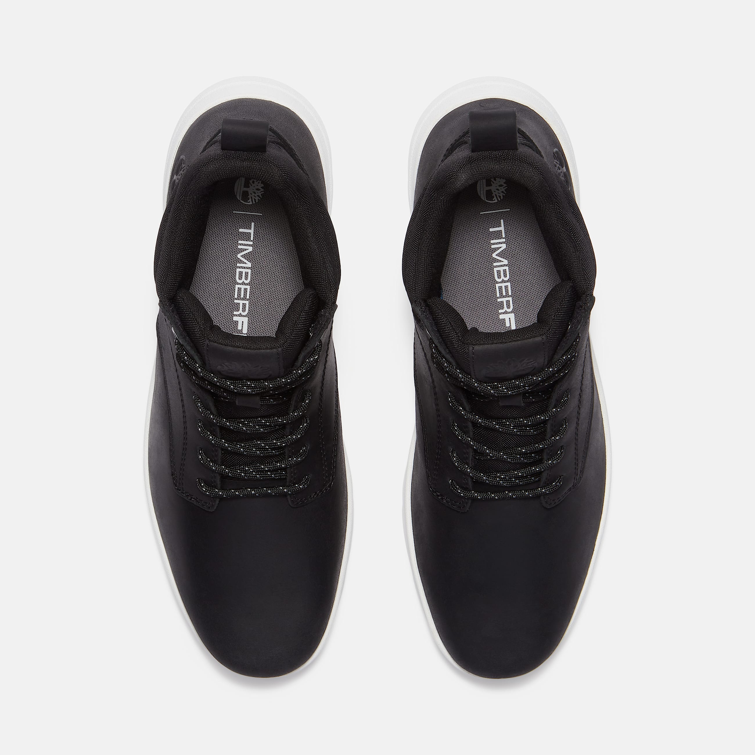 Sneakers Parker Street Mid con agujetas para hombre TBL Piel de Grano Entero Negro ALT2