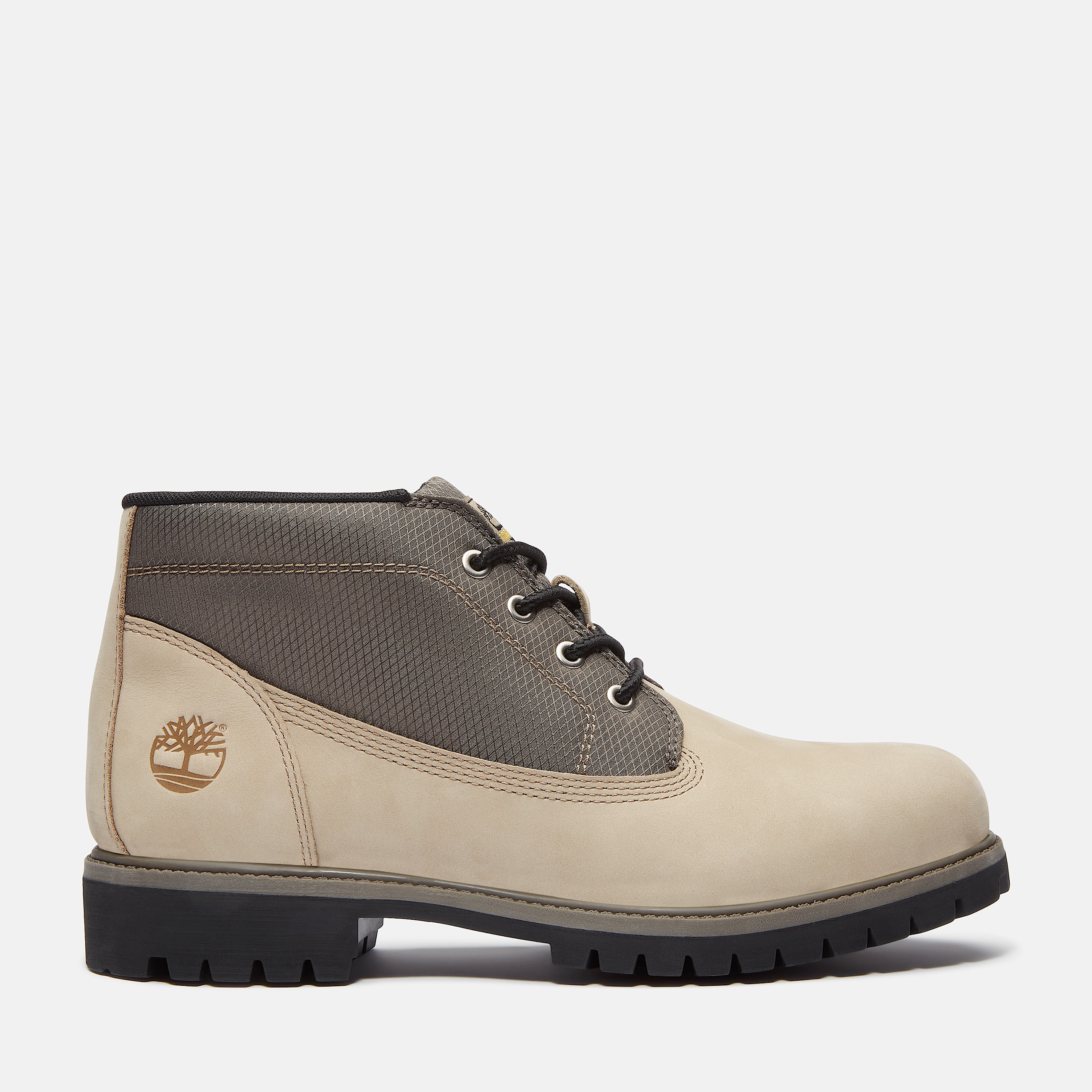 Mens Timberland Premium Mid LaceUp Chukka Boot TBL Light Brown Nubuck HERO