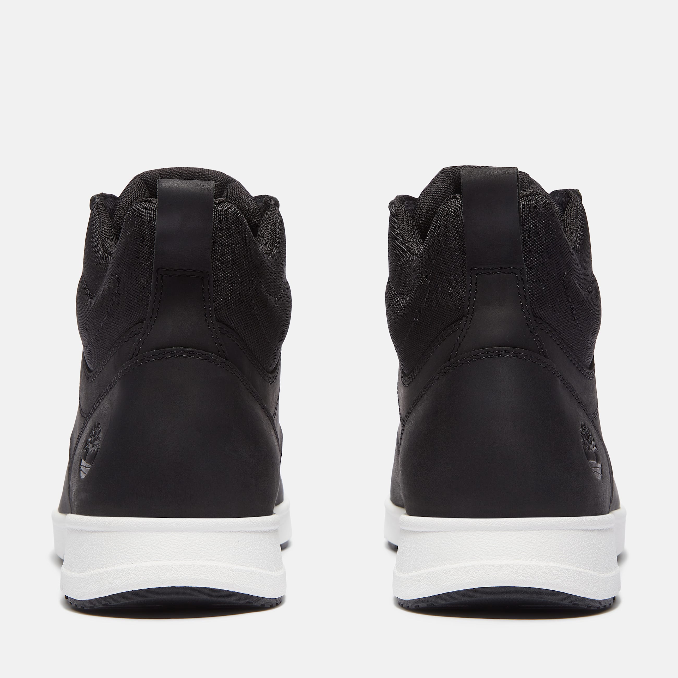 Sneakers Parker Street Mid con agujetas para hombre TBL Piel de Grano Entero Negro ALT5