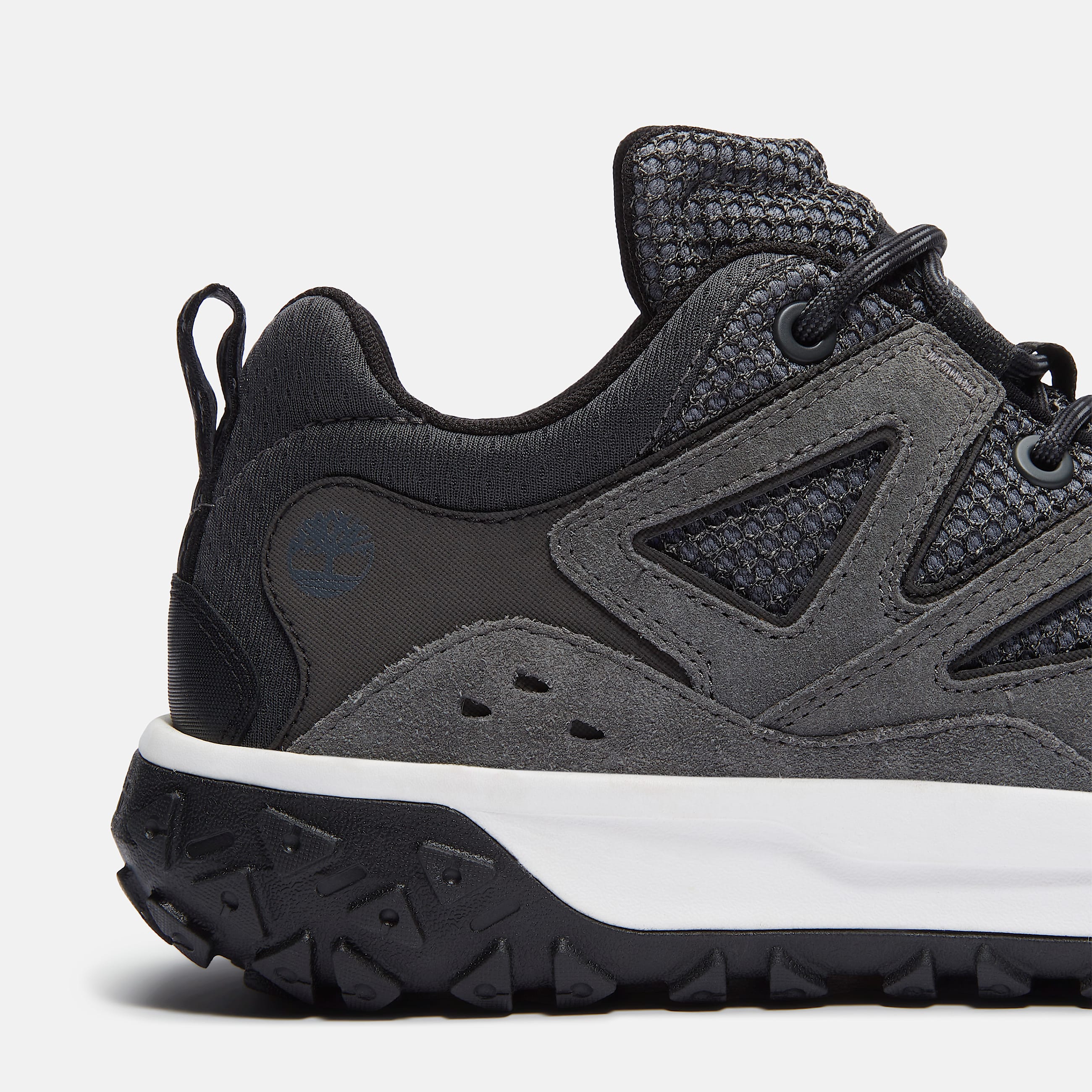 Mens GreenStride Motion 6 Low LaceUp Sneaker TBL Dark Grey Mesh ALT7