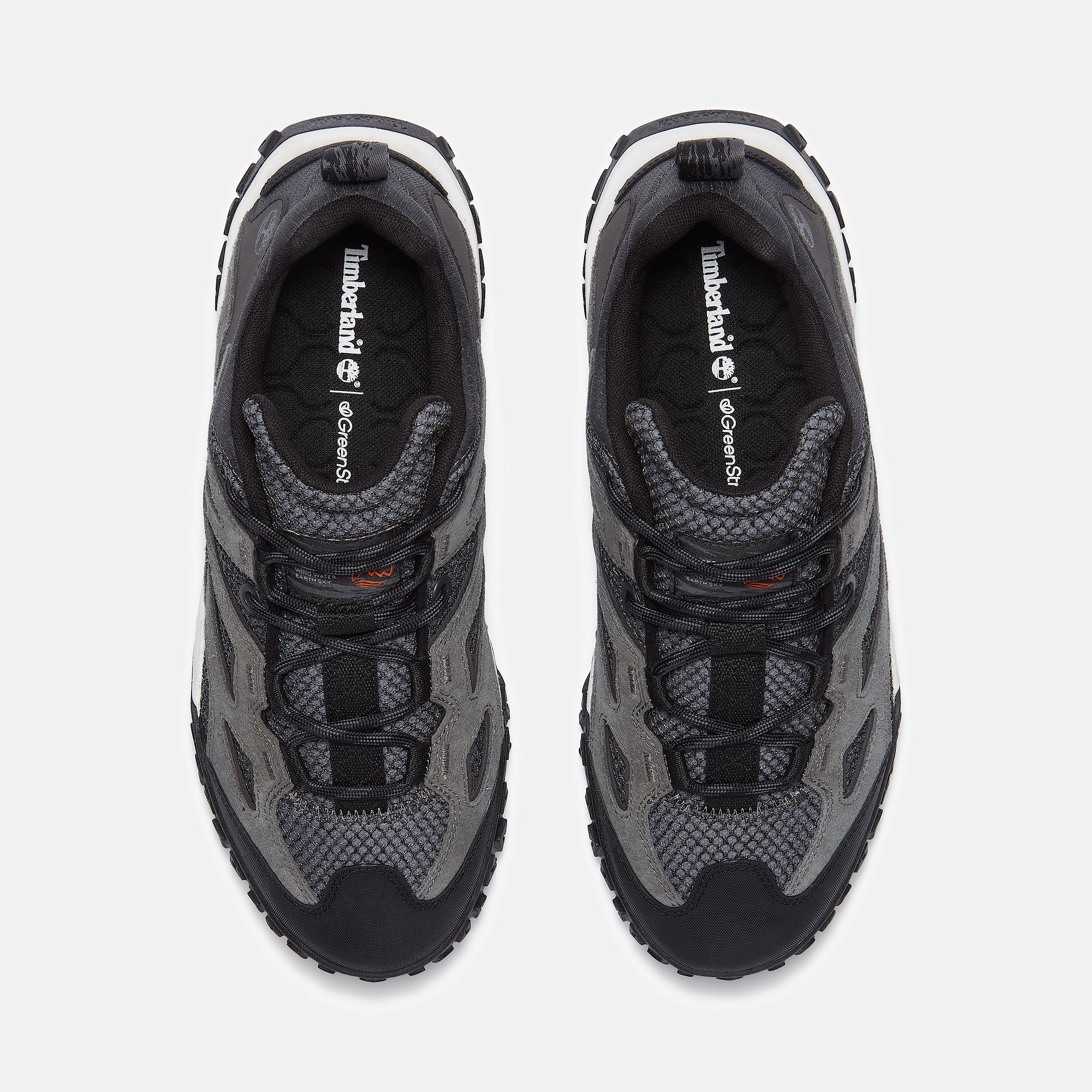 Mens GreenStride Motion 6 Low LaceUp Sneaker TBL Dark Grey Mesh ALT2