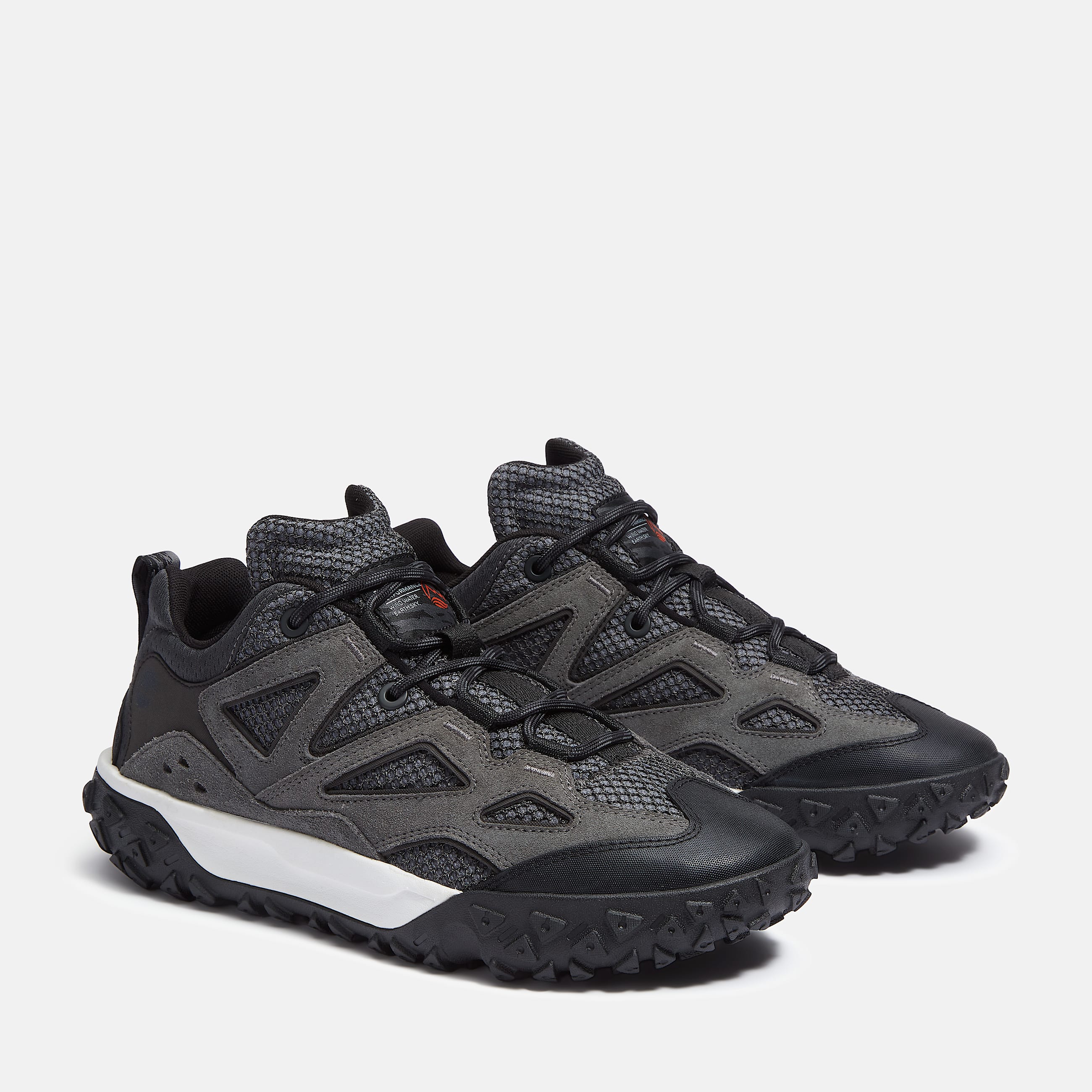 Mens GreenStride Motion 6 Low LaceUp Sneaker TBL Dark Grey Mesh ALT4