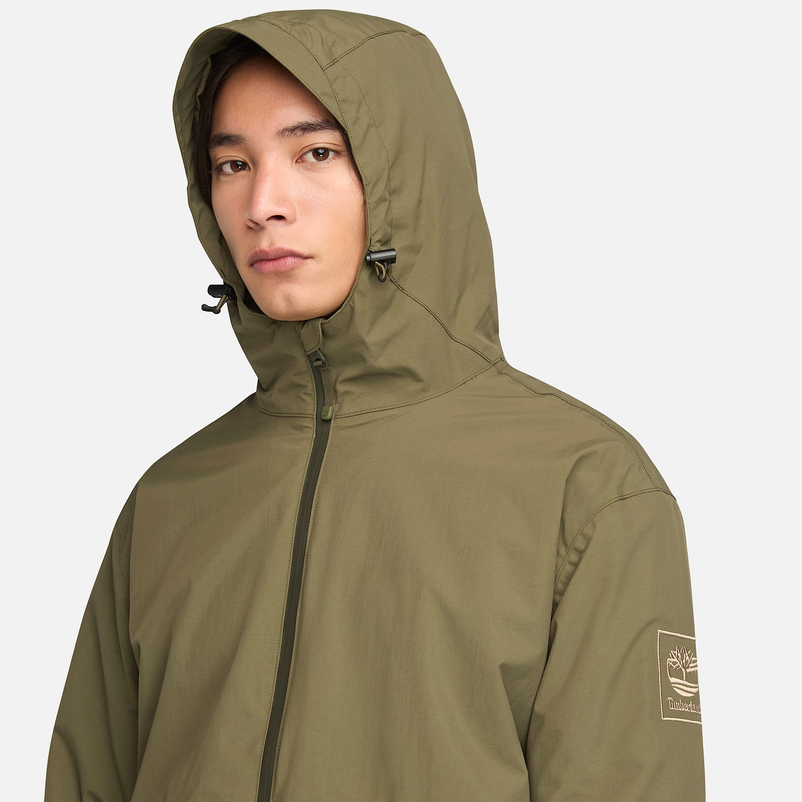 Chamarra impermeable Winnick para hombre TBL Verde hojaLimn ALT2