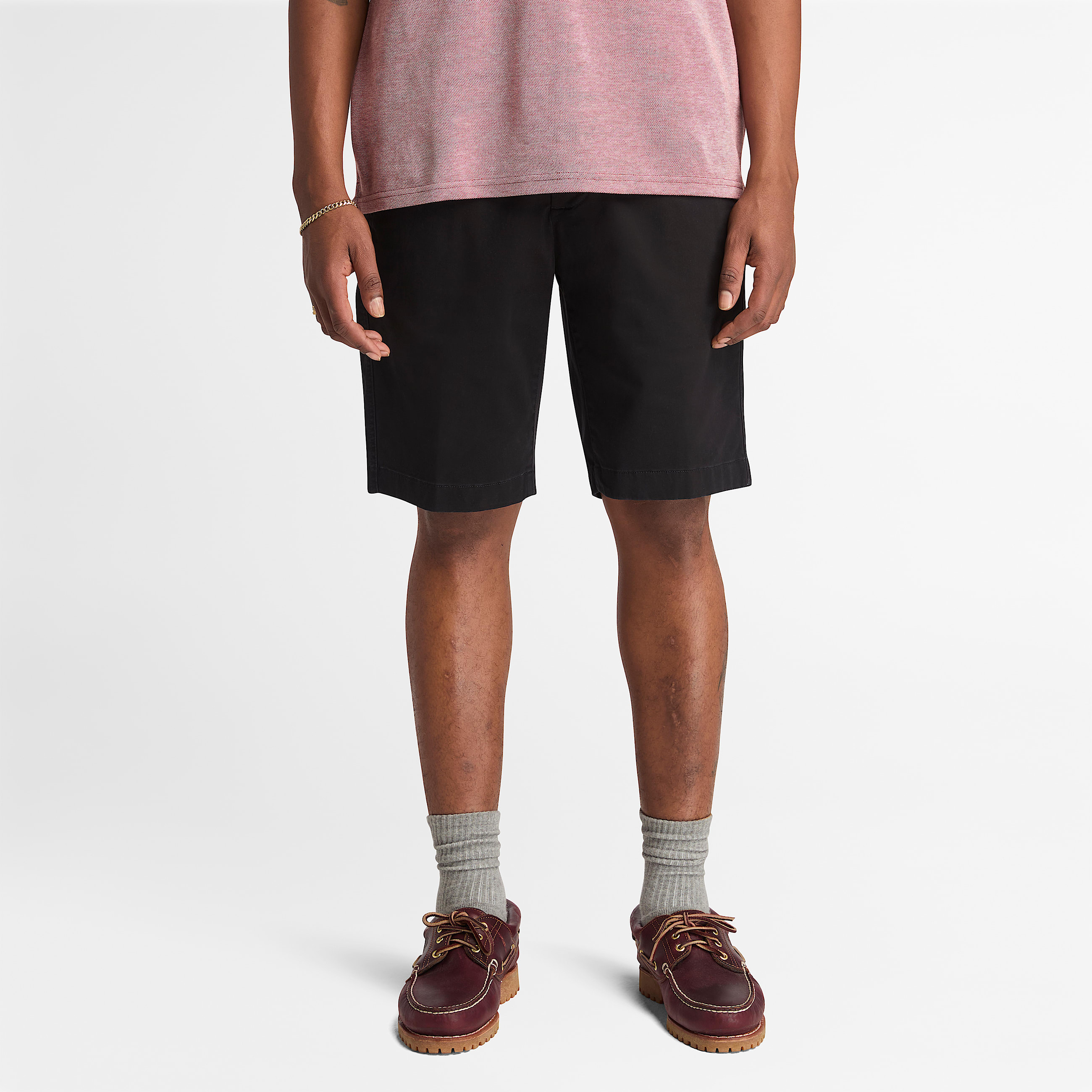 Mens Topsfield Twill Chino Short TBL Black HERO