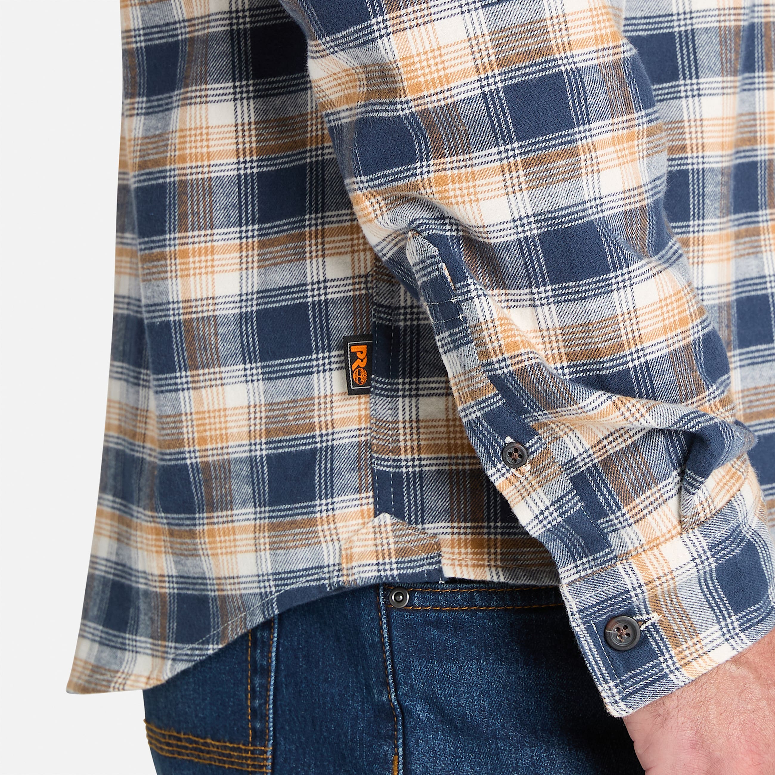 Camisa Woodfort Lightweight Flannel Flex para hombre TBL Trigo teido ALT3