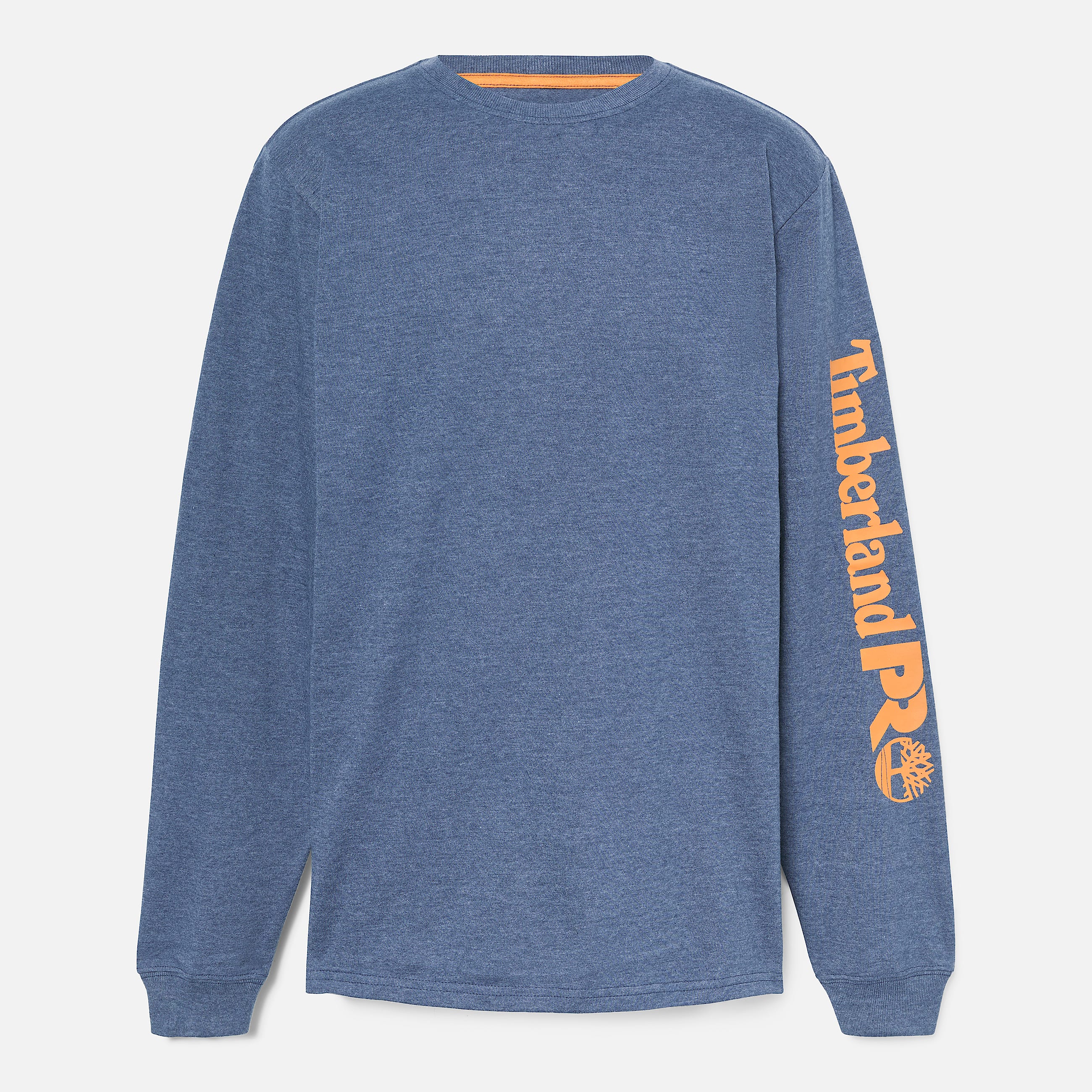 Mens Timberland PRO Core Logo LongSleeve TShirt TBL Black Iris Heather ALT10