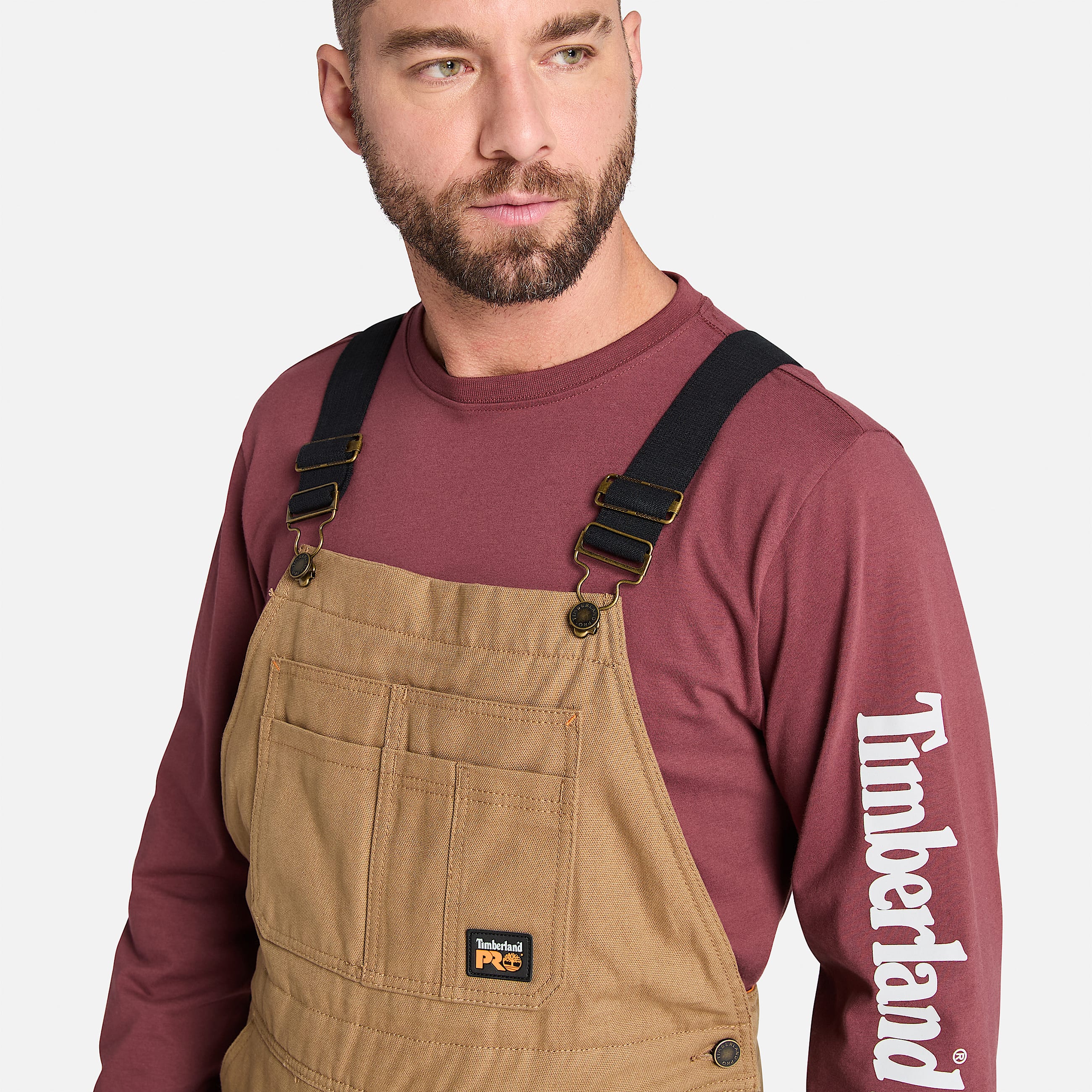 Mens Timberland PRO Gritman Insulated Bib Overall TBL Dark Wheat ALT1